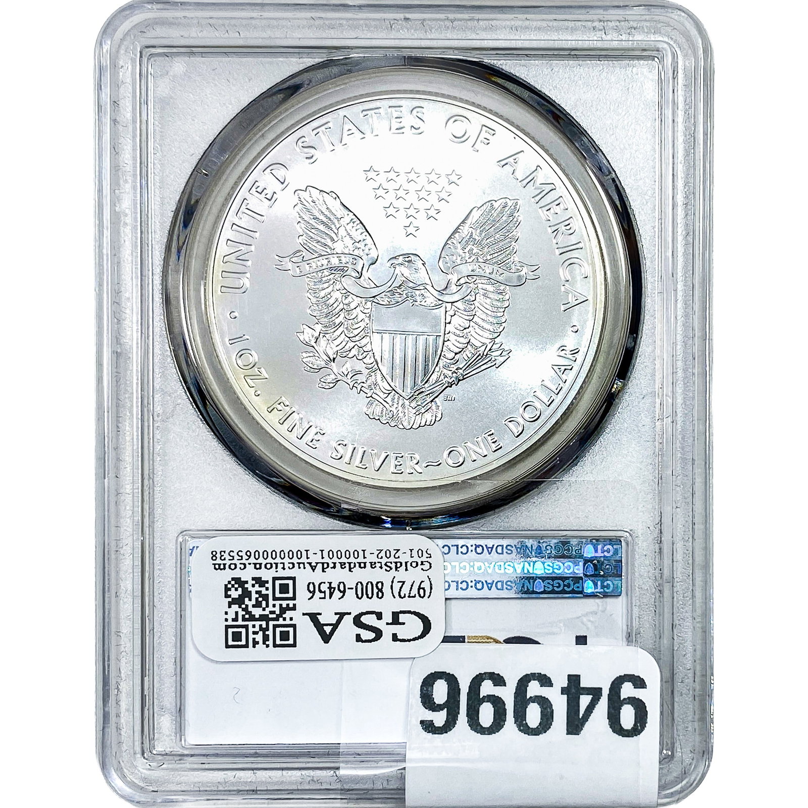 2018 Silver Eagle ANACS MS70 - 2