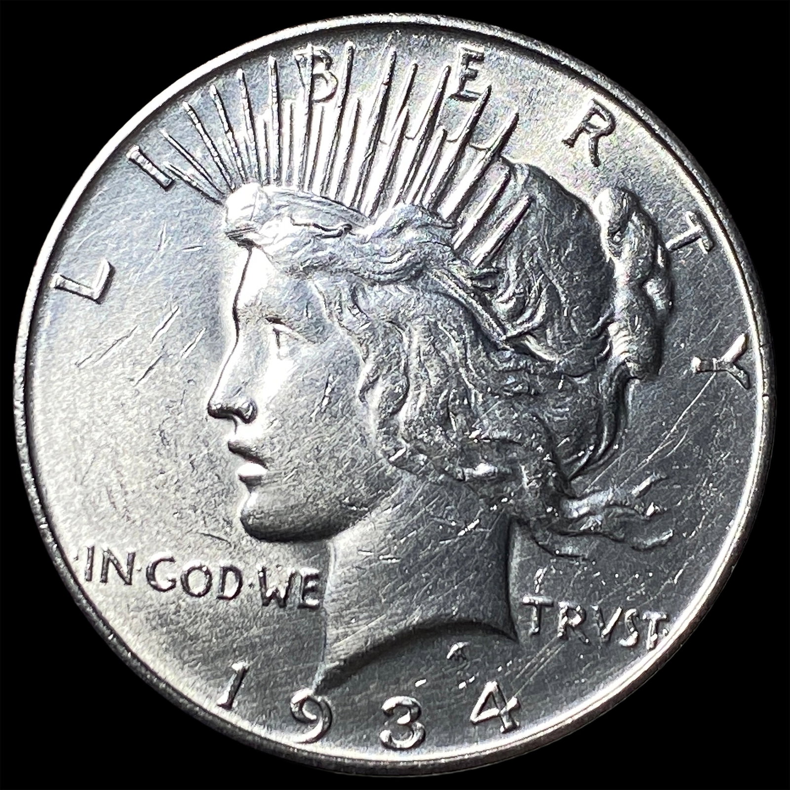 1934-D Silver Peace Dollar CHOICE BU: 1934-D Silver Peace Dollar CHOICE BU