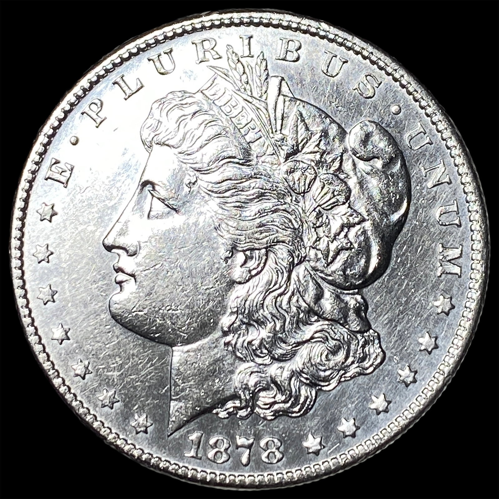 1878-S Silver Morgan Dollar CHOICE BU: 1878-S Silver Morgan Dollar CHOICE BU