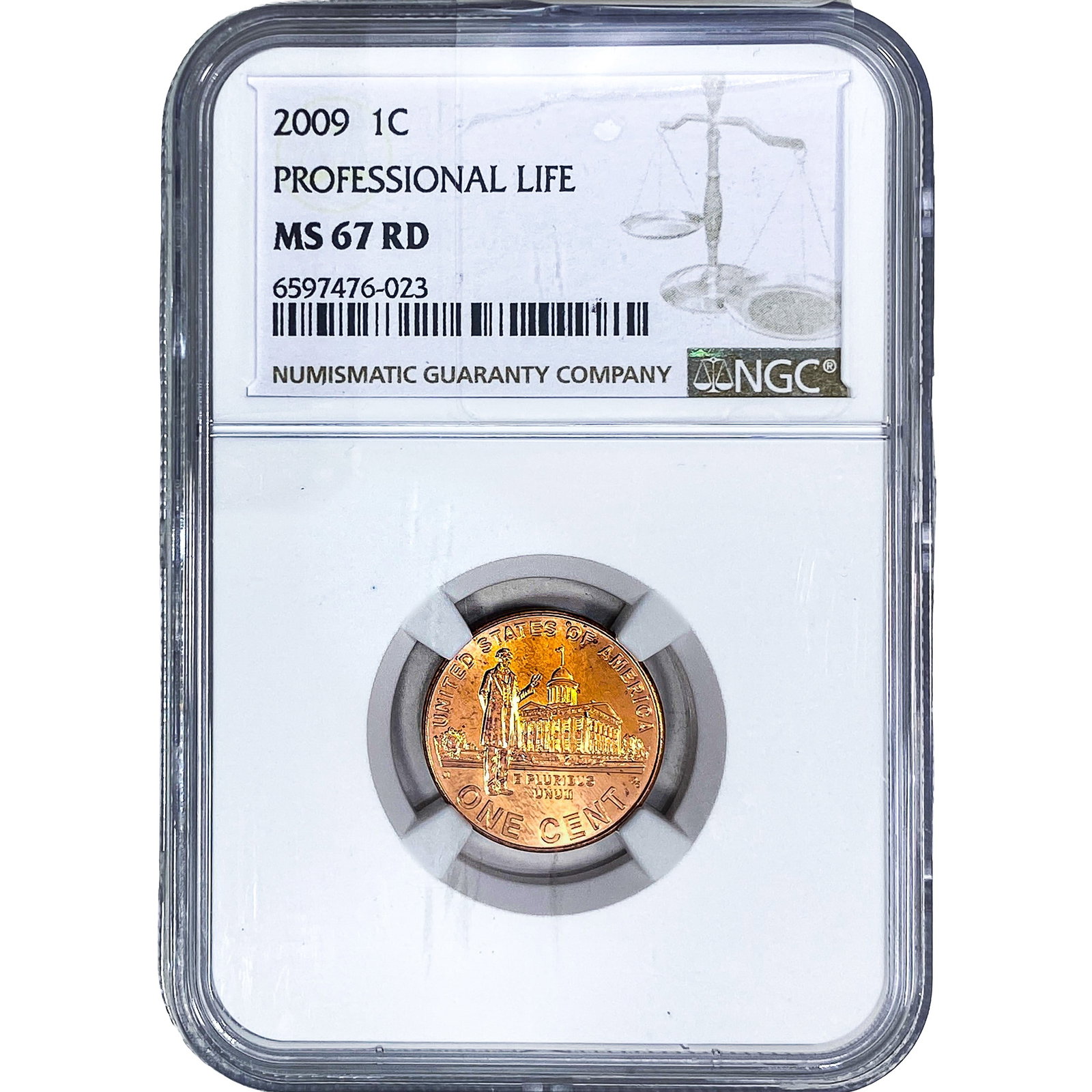 2009 Wheat Cent NGC MS67 RD Professional Life (1 of 2)