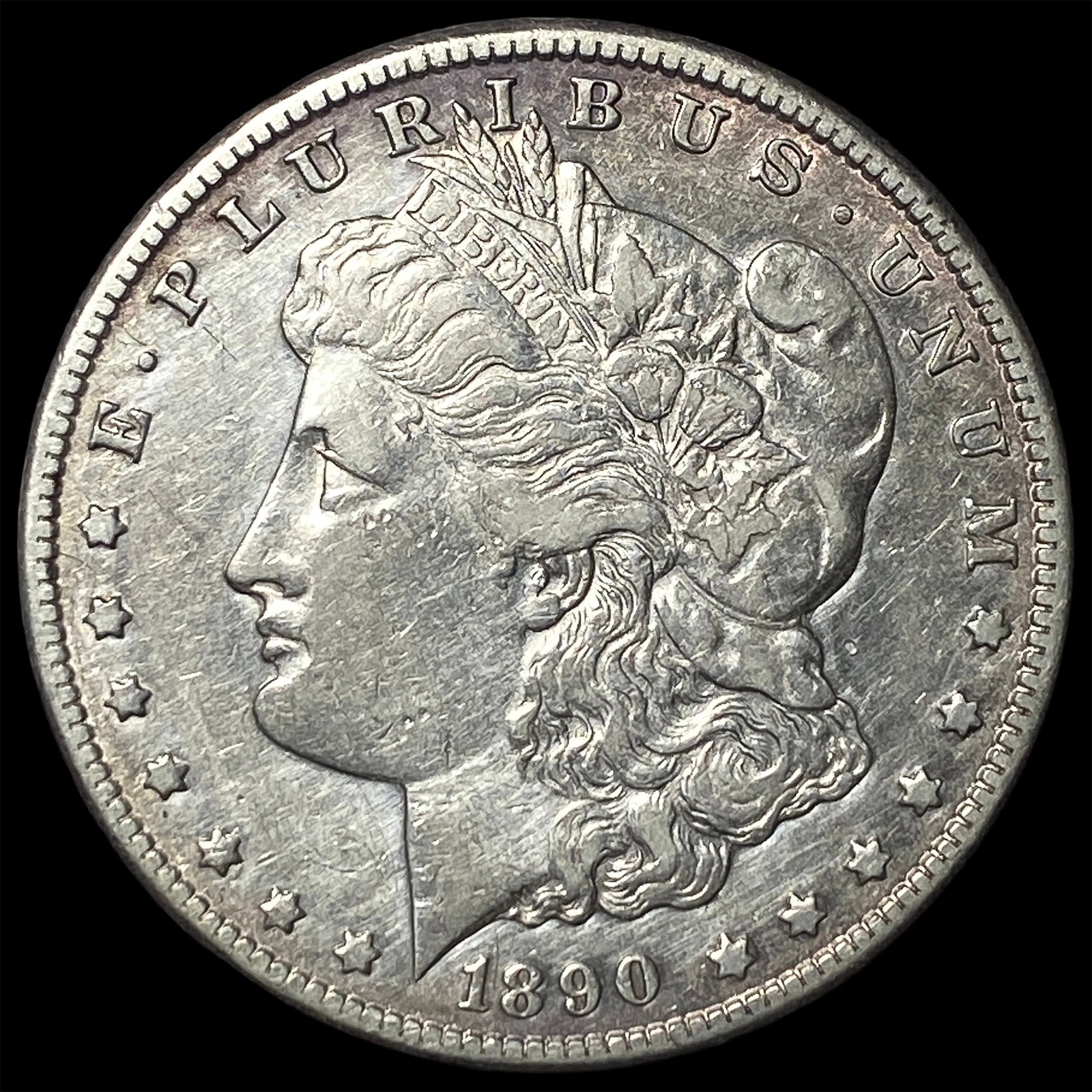 1890-CC Silver Morgan Dollar CLOSELY UNCIRCULATED: 1890-CC Silver Morgan Dollar CLOSELY UNCIRCULATED