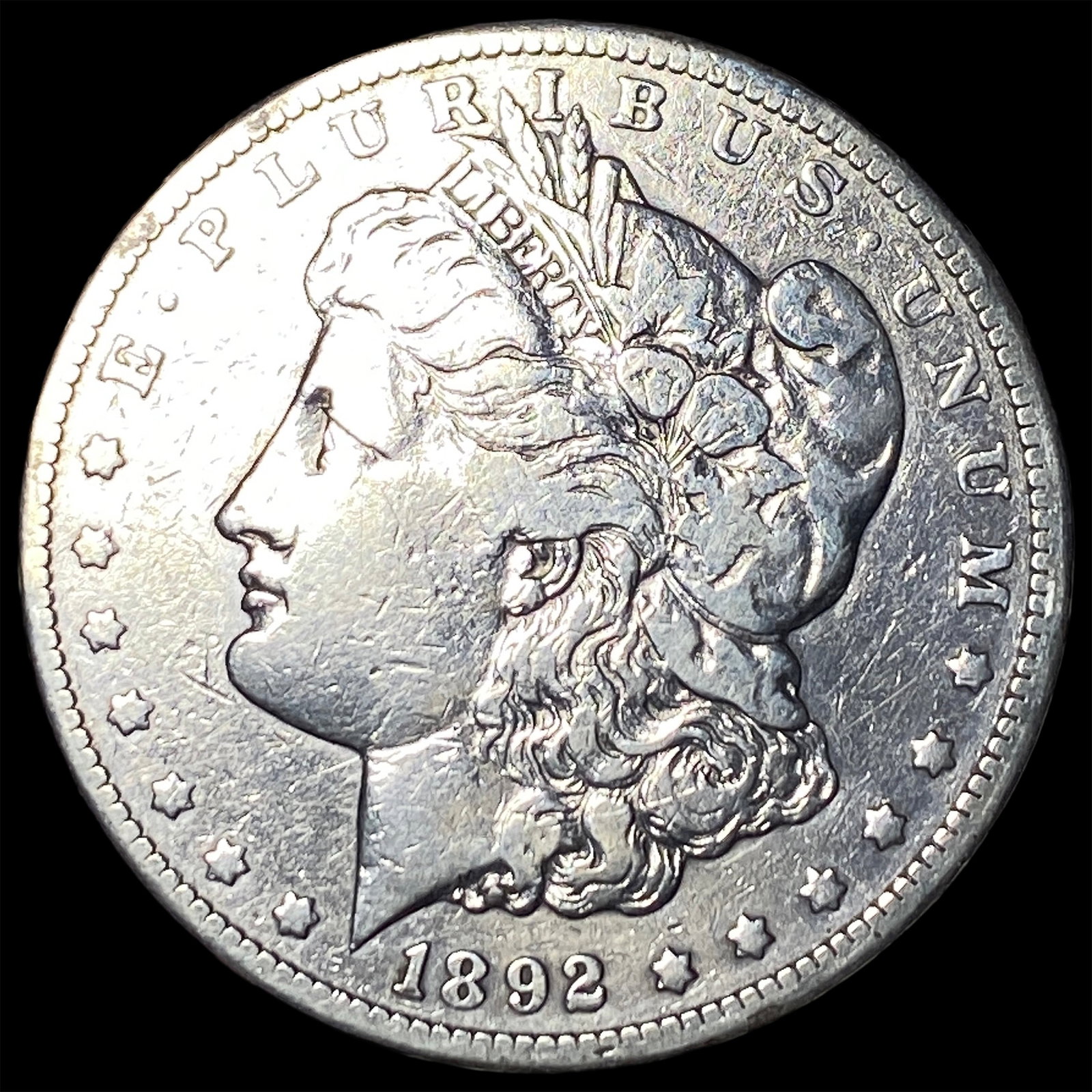 1892-CC Silver Morgan Dollar LIGHTLY CIRCULATED: 1892-CC Silver Morgan Dollar LIGHTLY CIRCULATED
