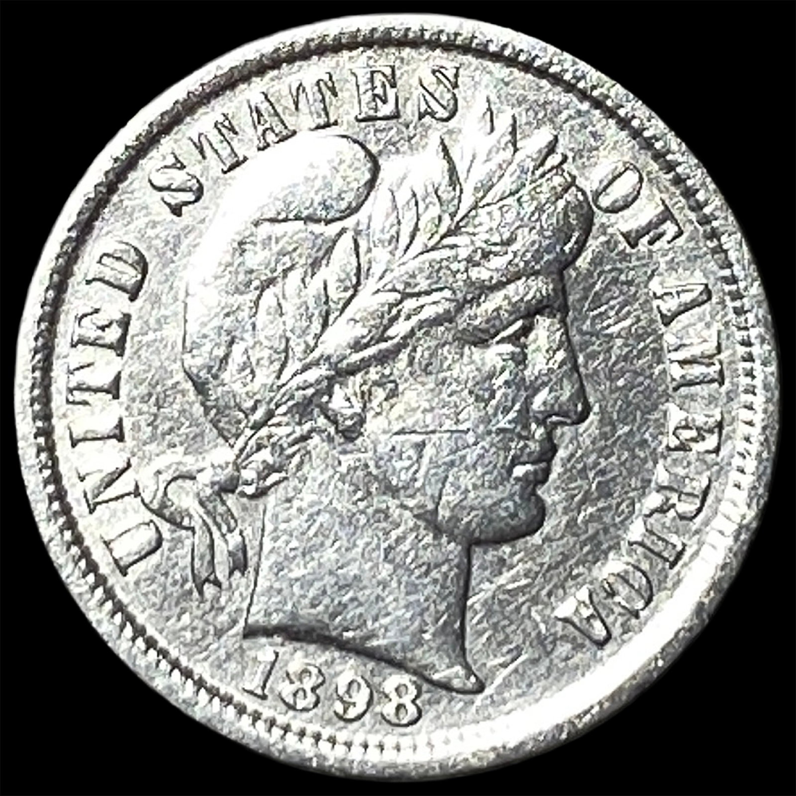 1898 Barber Dime CLOSELY UNCIRCULATED: 1898 Barber Dime CLOSELY UNCIRCULATED