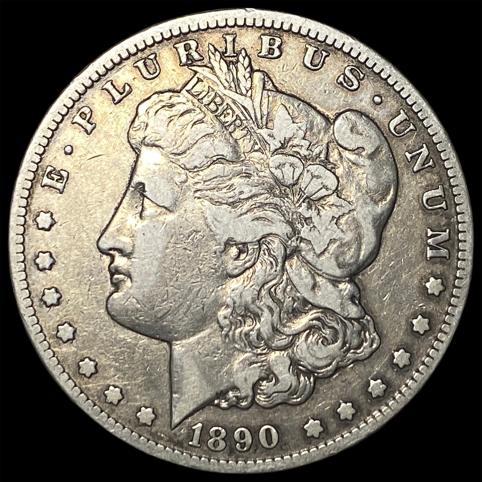 1890-CC Silver Morgan Dollar NEARLY UNCIRCULATED: 1890-CC Silver Morgan Dollar NEARLY UNCIRCULATED