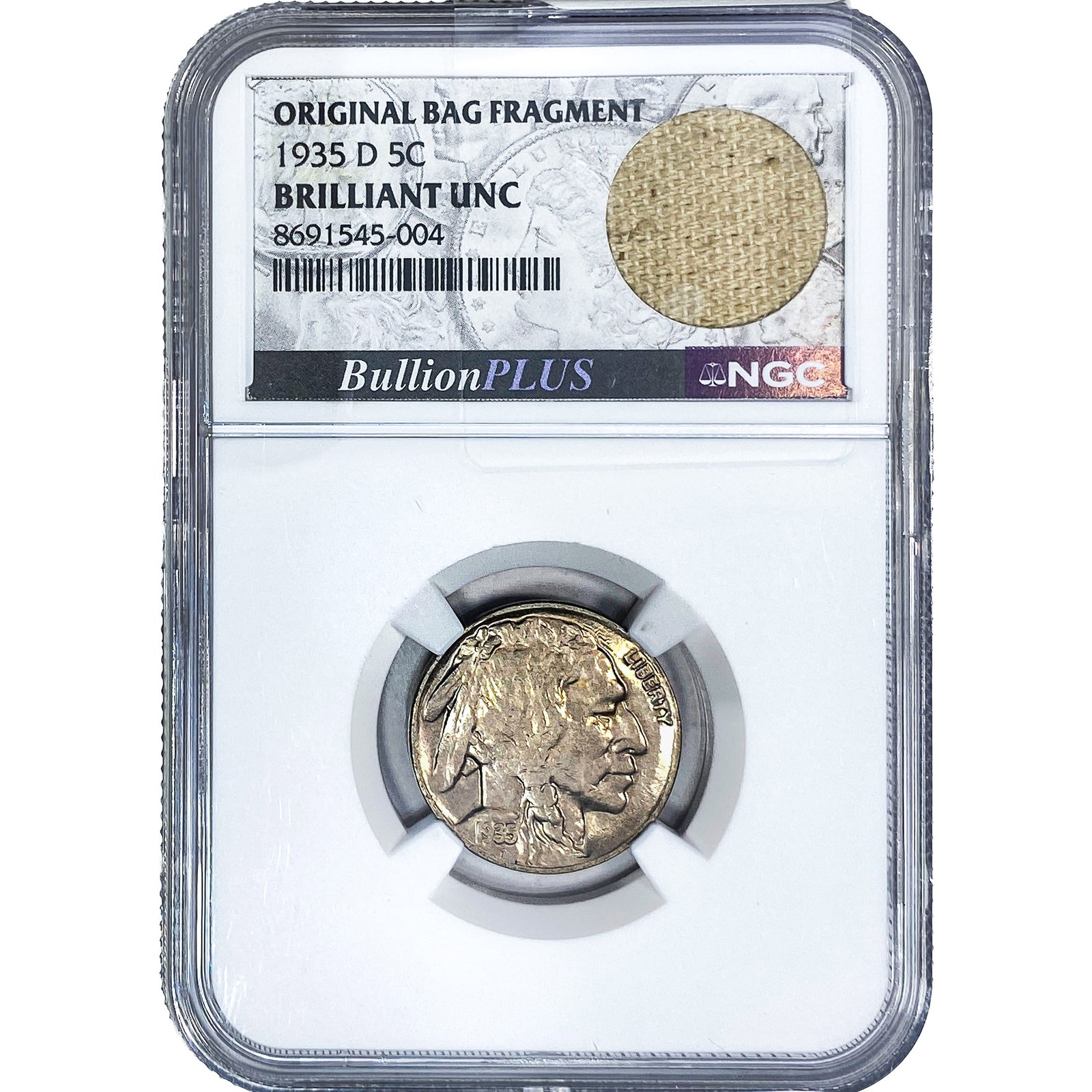 1935-D Buffalo Nickel NGC BU: 1935-D Buffalo Nickel NGC BU