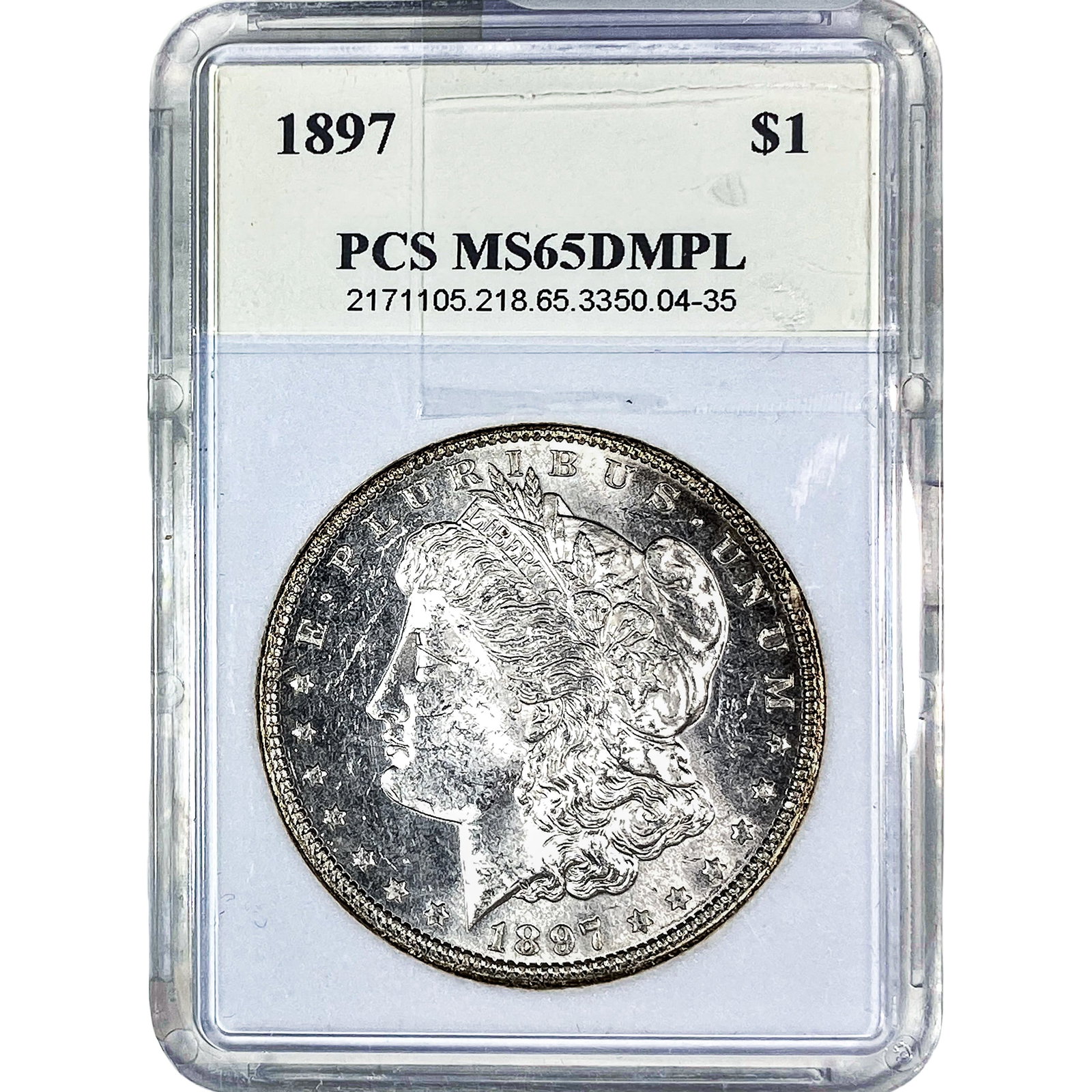 1897 Morgan Silver Dollar PCS MS65 DMPL (1 of 2)