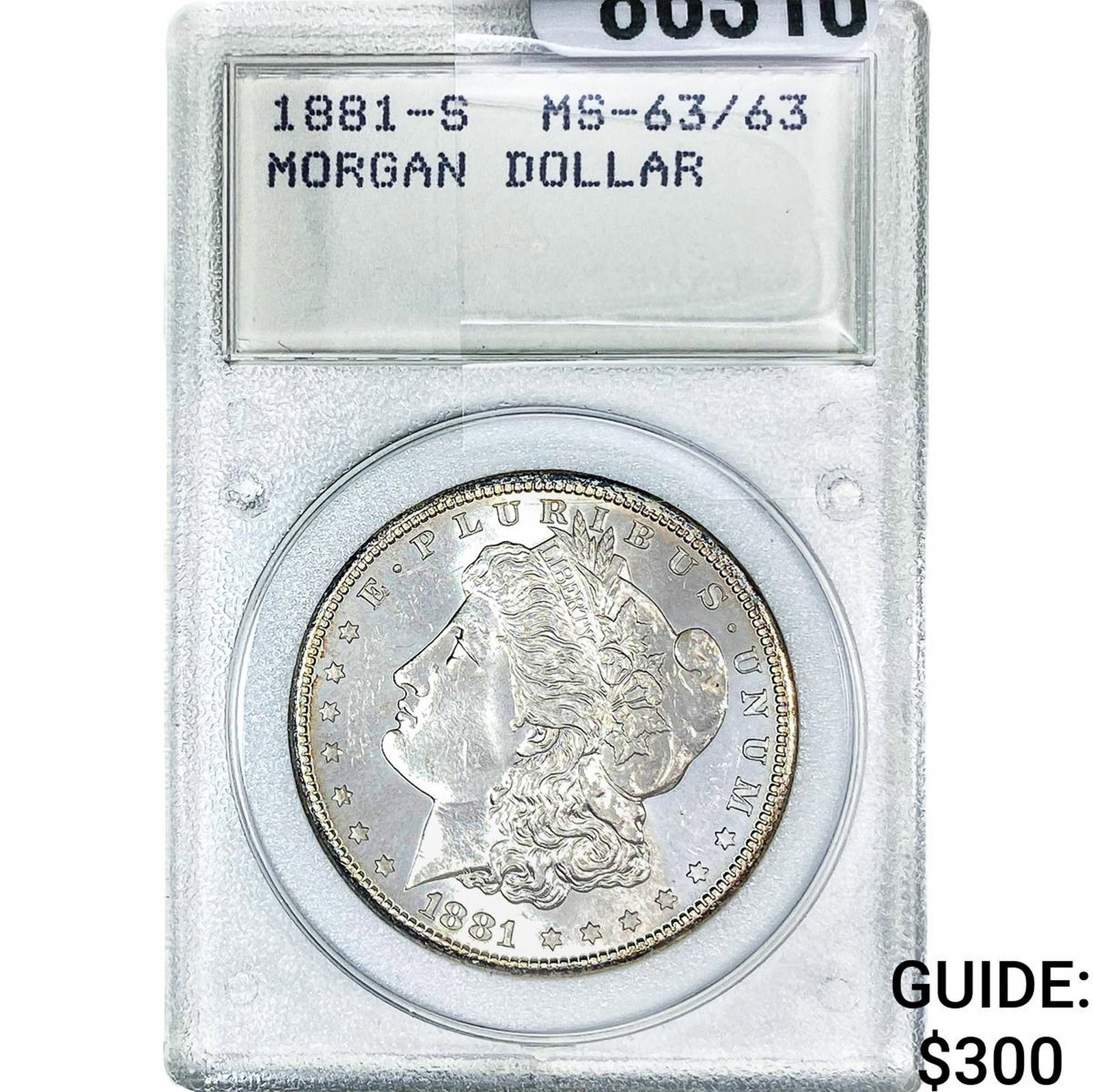 1881-S Morgan Silver Dollar MS63: 1881-S Morgan Silver Dollar MS63