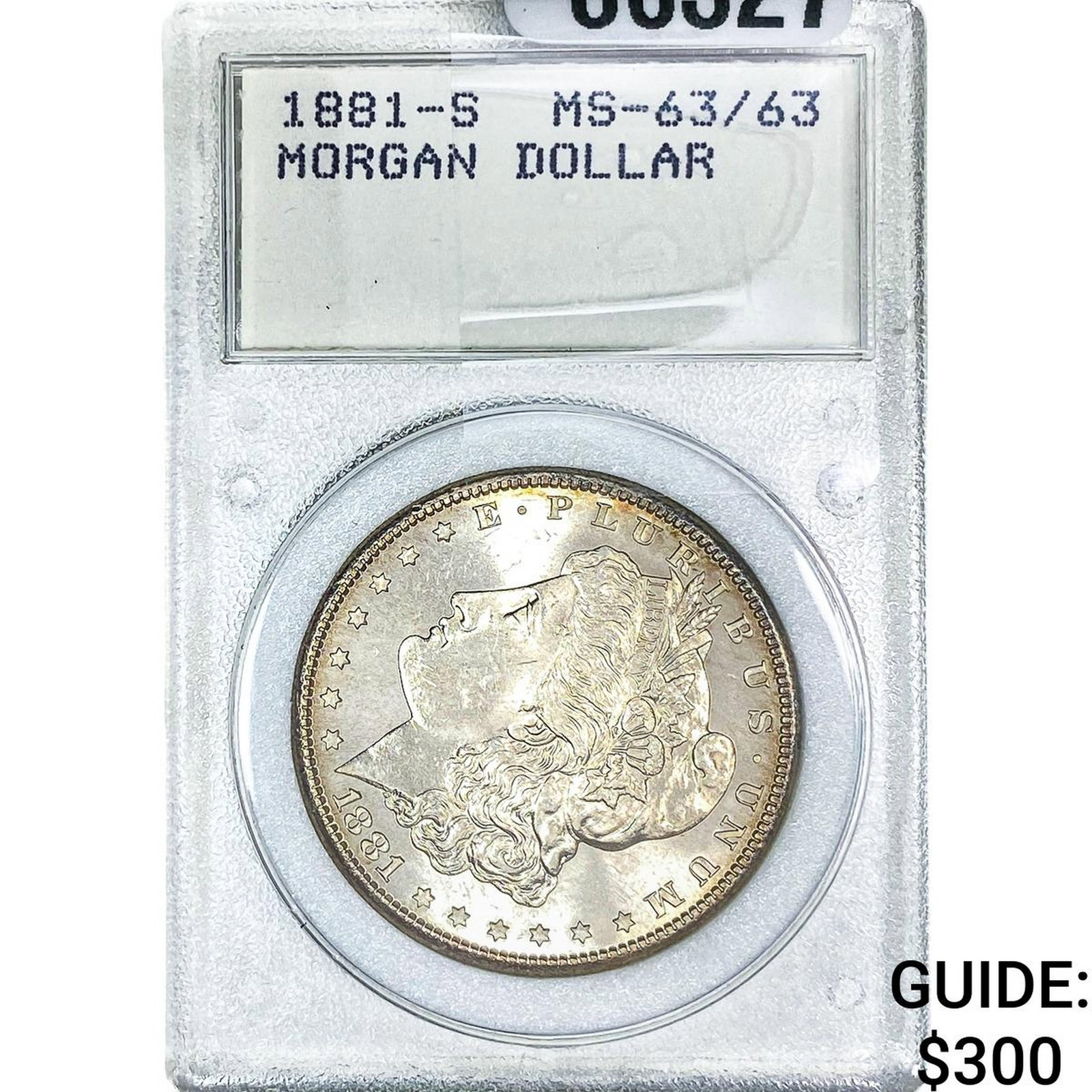 1881-S Morgan Silver Dollar MS63: 1881-S Morgan Silver Dollar MS63
