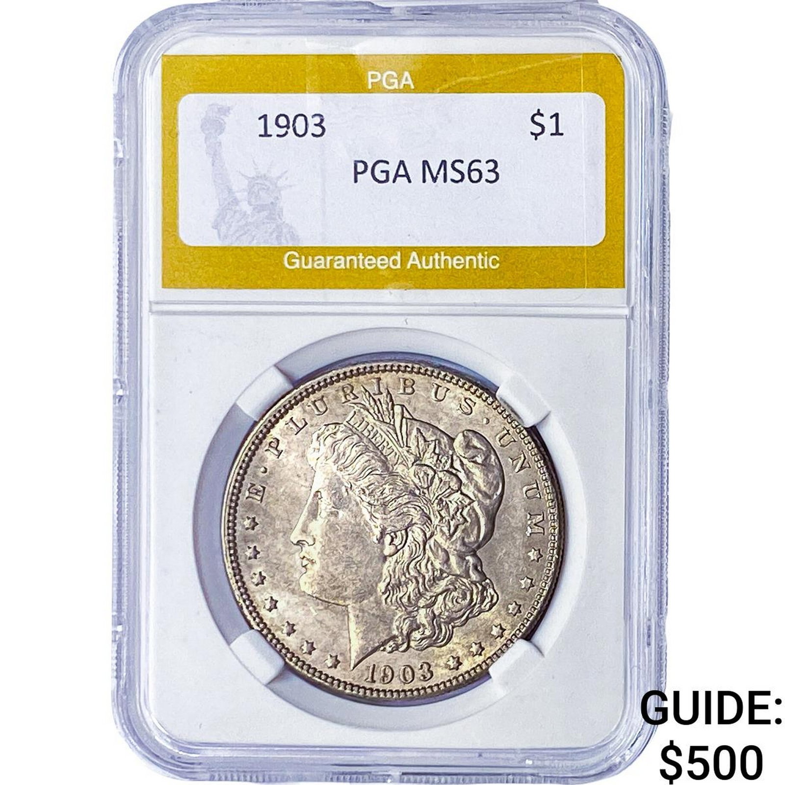 1903 Morgan Silver Dollar PGA MS63: 1903 Morgan Silver Dollar PGA MS63