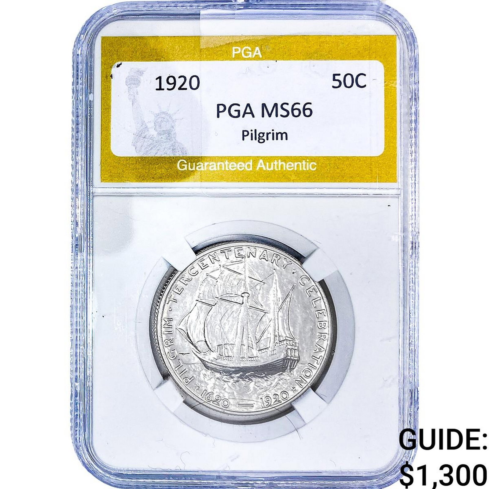 1920 Pilgrim Half Dollar PGA MS66 (1 of 2)