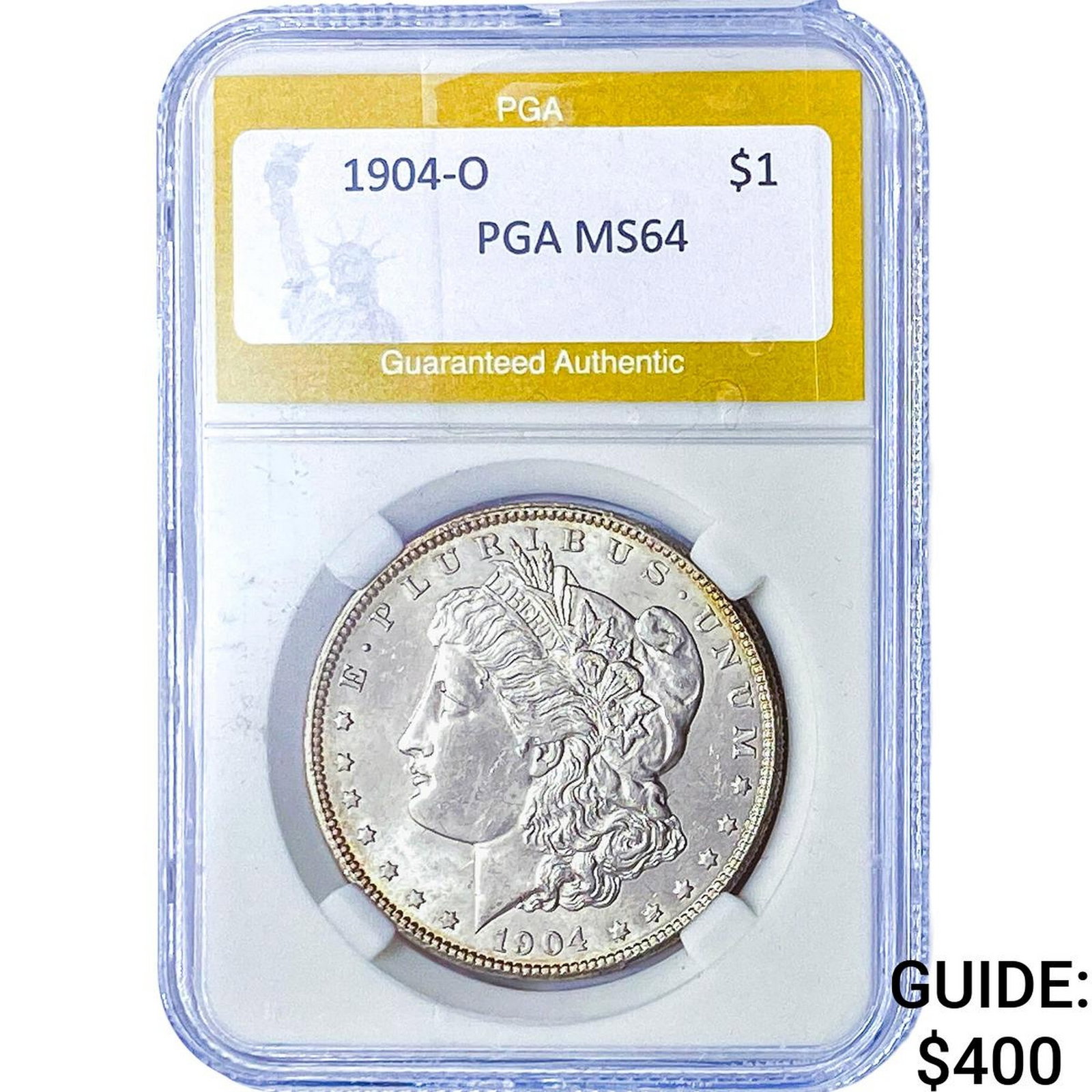 1904-O Morgan Silver Dollar PGA MS64: 1904-O Morgan Silver Dollar PGA MS64
