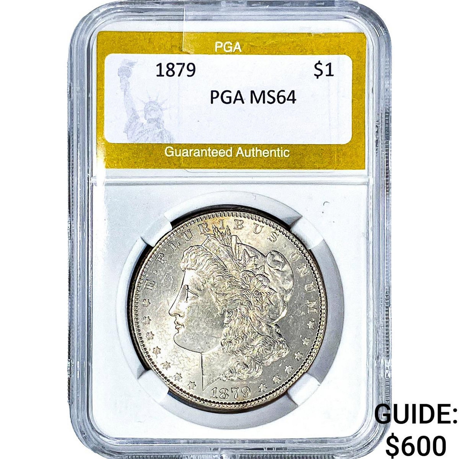 1879 Morgan Silver Dollar PGA MS64: 1879 Morgan Silver Dollar PGA MS64