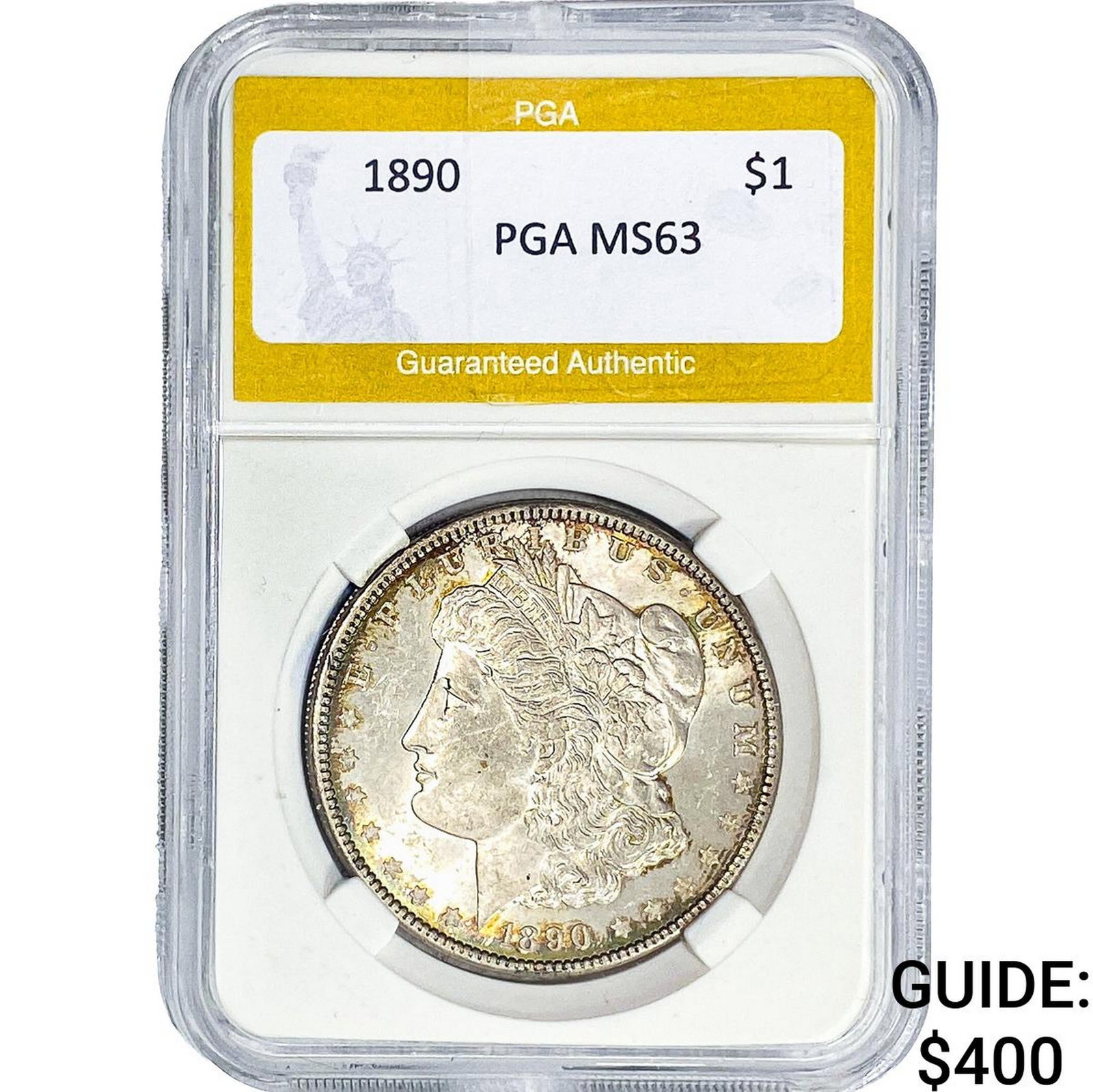 1890 Morgan Silver Dollar PGA MS63 (1 of 2)