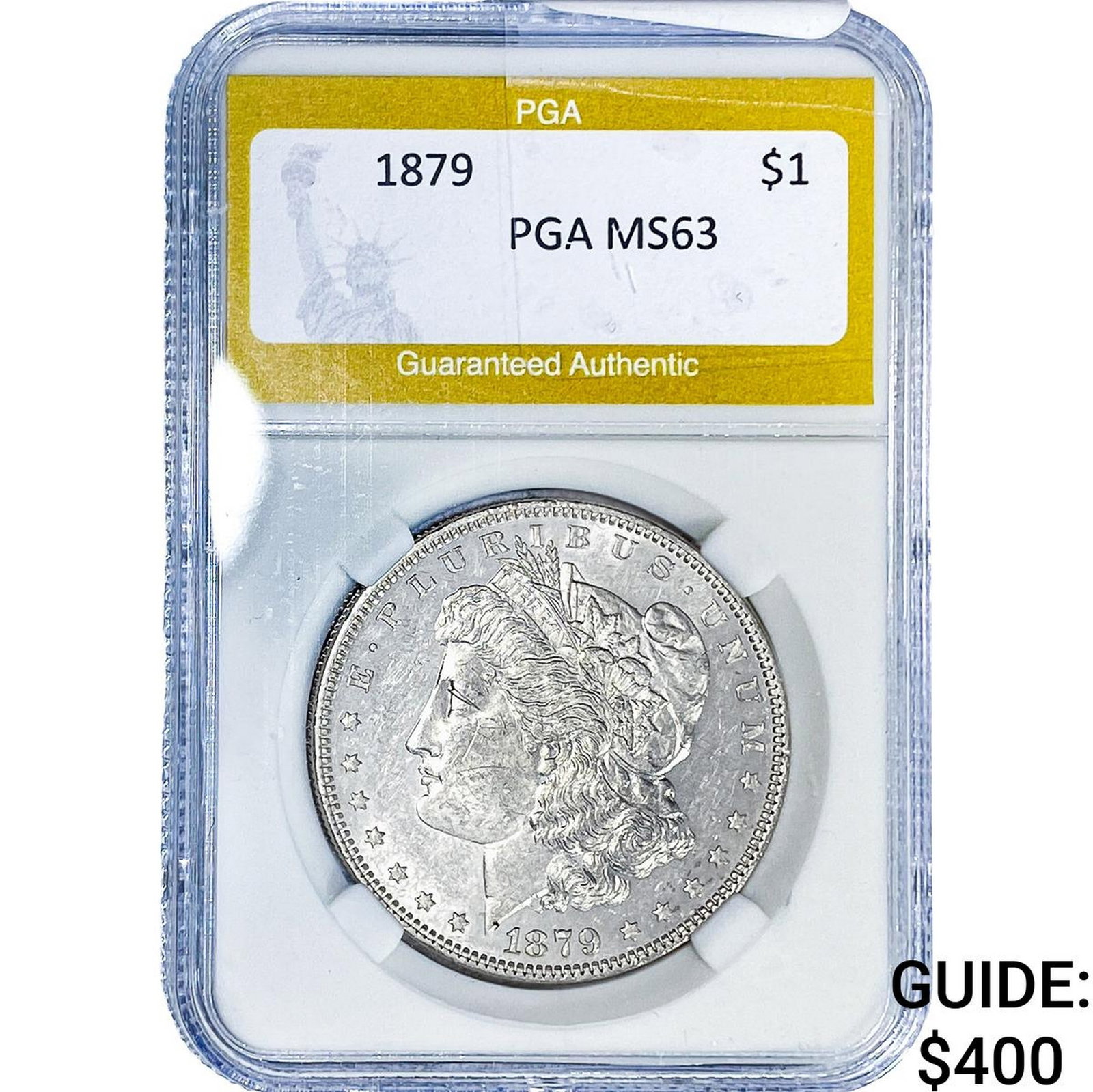 1879 Morgan Silver Dollar PGA MS63: 1879 Morgan Silver Dollar PGA MS63