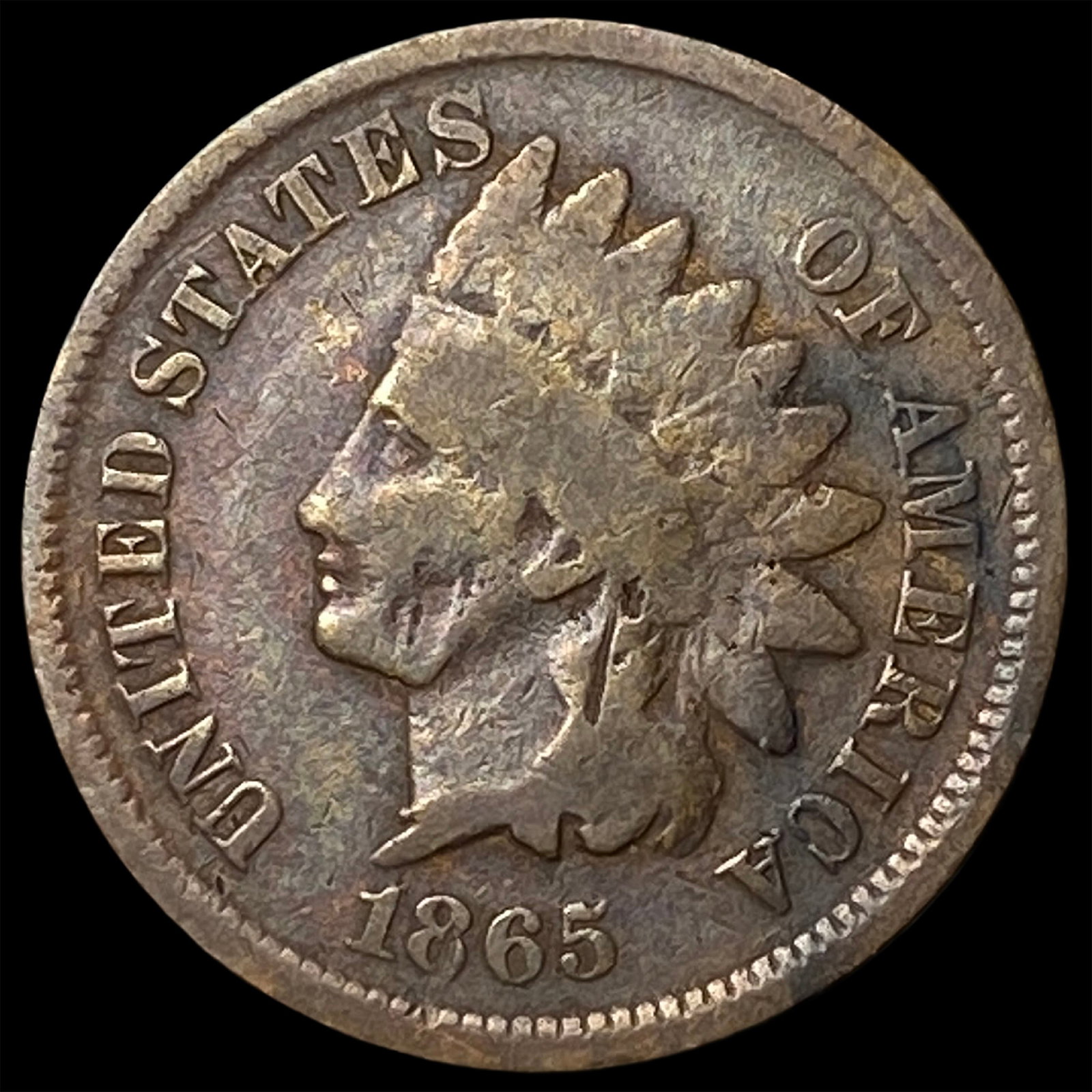 1865 Indian Head Cent NICELY CIRCULATED: 1865 Indian Head Cent NICELY CIRCULATED