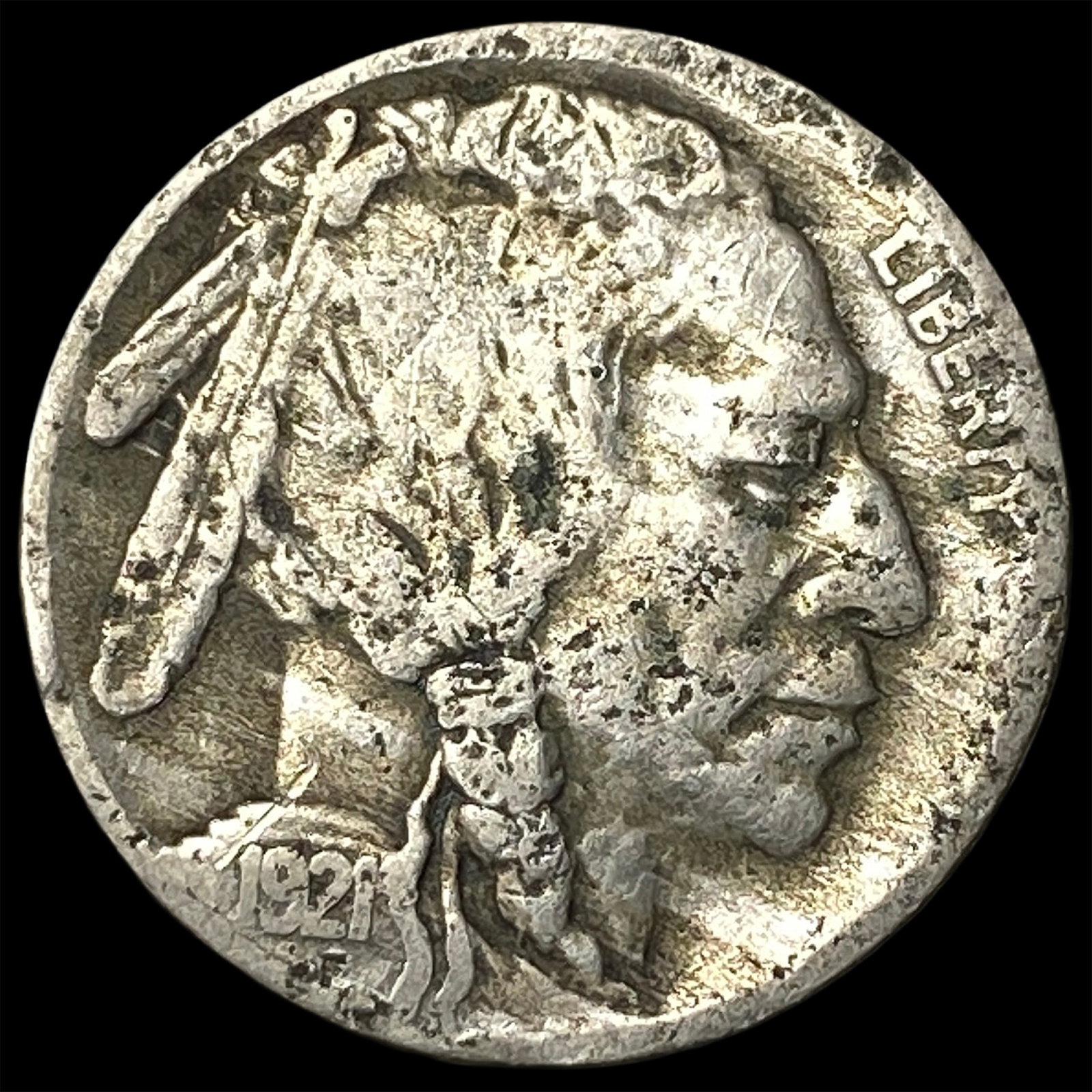 1921-S Buffalo Nickel HIGH GRADE: 1921-S Buffalo Nickel HIGH GRADE