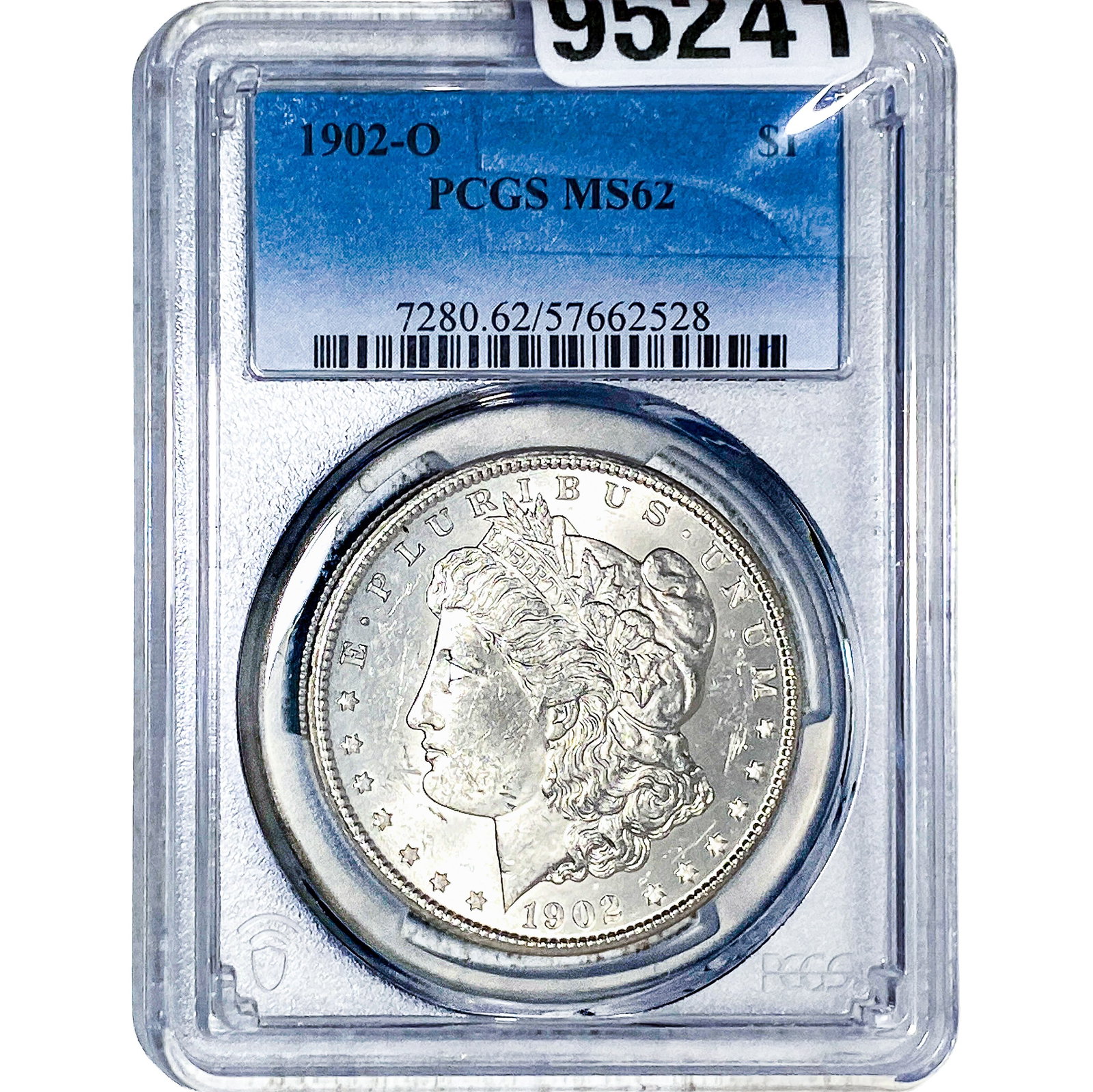 1902-O Morgan Silver Dollar PCGS MS62: 1902-O Morgan Silver Dollar PCGS MS62