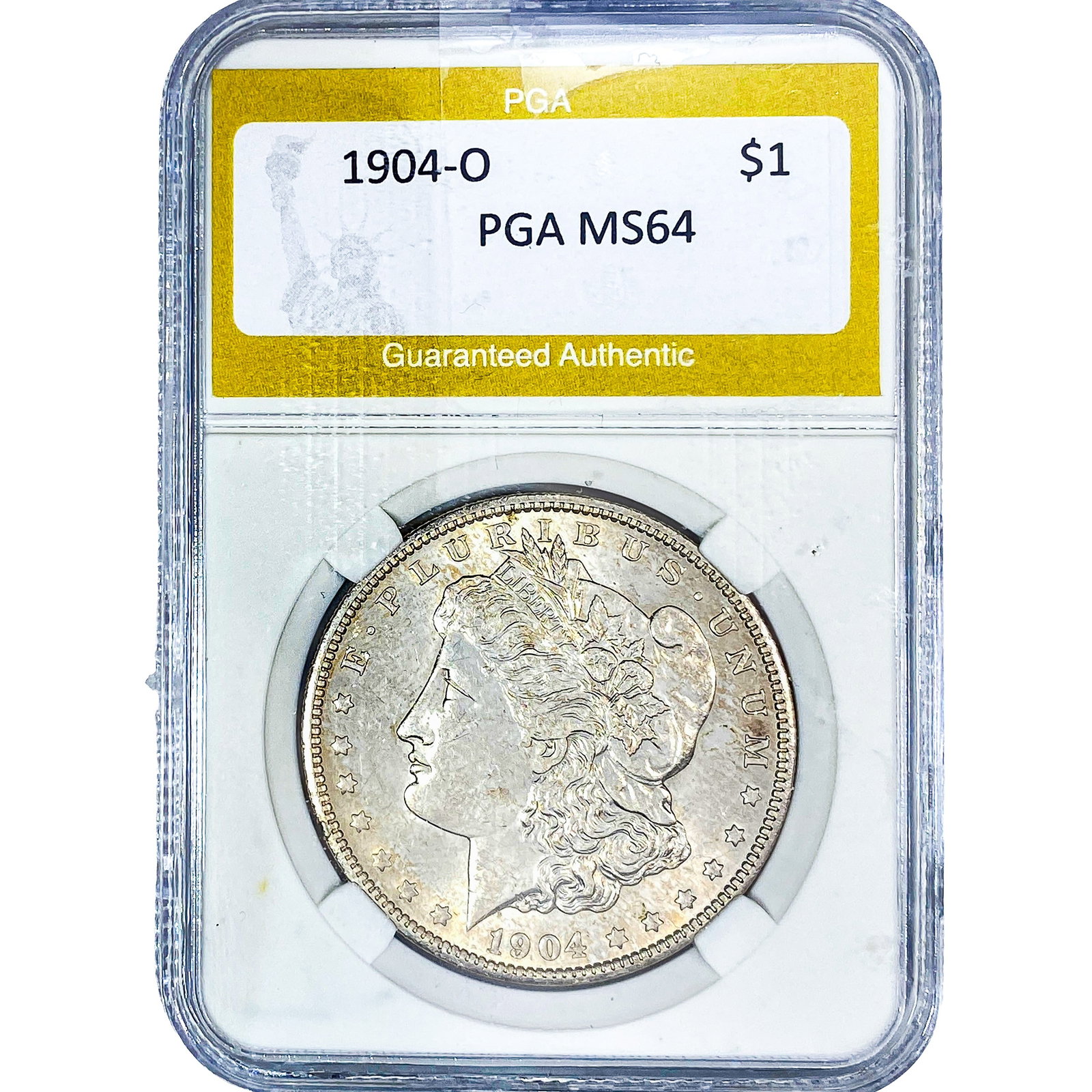 1904-O Morgan Silver Dollar PGA MS64: 1904-O Morgan Silver Dollar PGA MS64