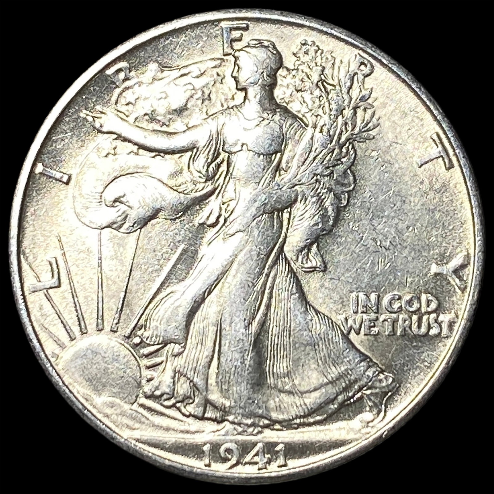 1941-S Silver Half Dollar (Walking Liberty) GEM BU (1 of 2)