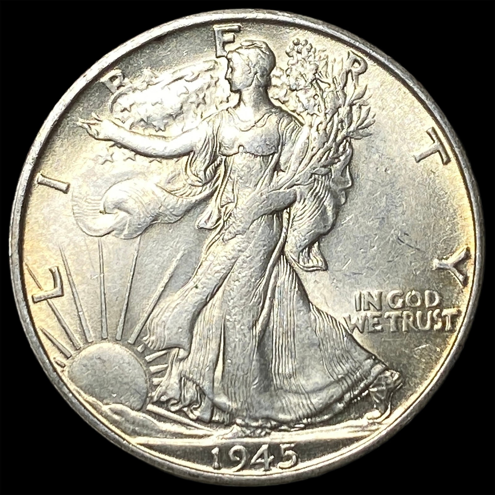 1945-S Silver Walking Liberty Half Dollar UNCIRCULATED: 1945-S Silver Walking Liberty Half Dollar UNCIRCULATED