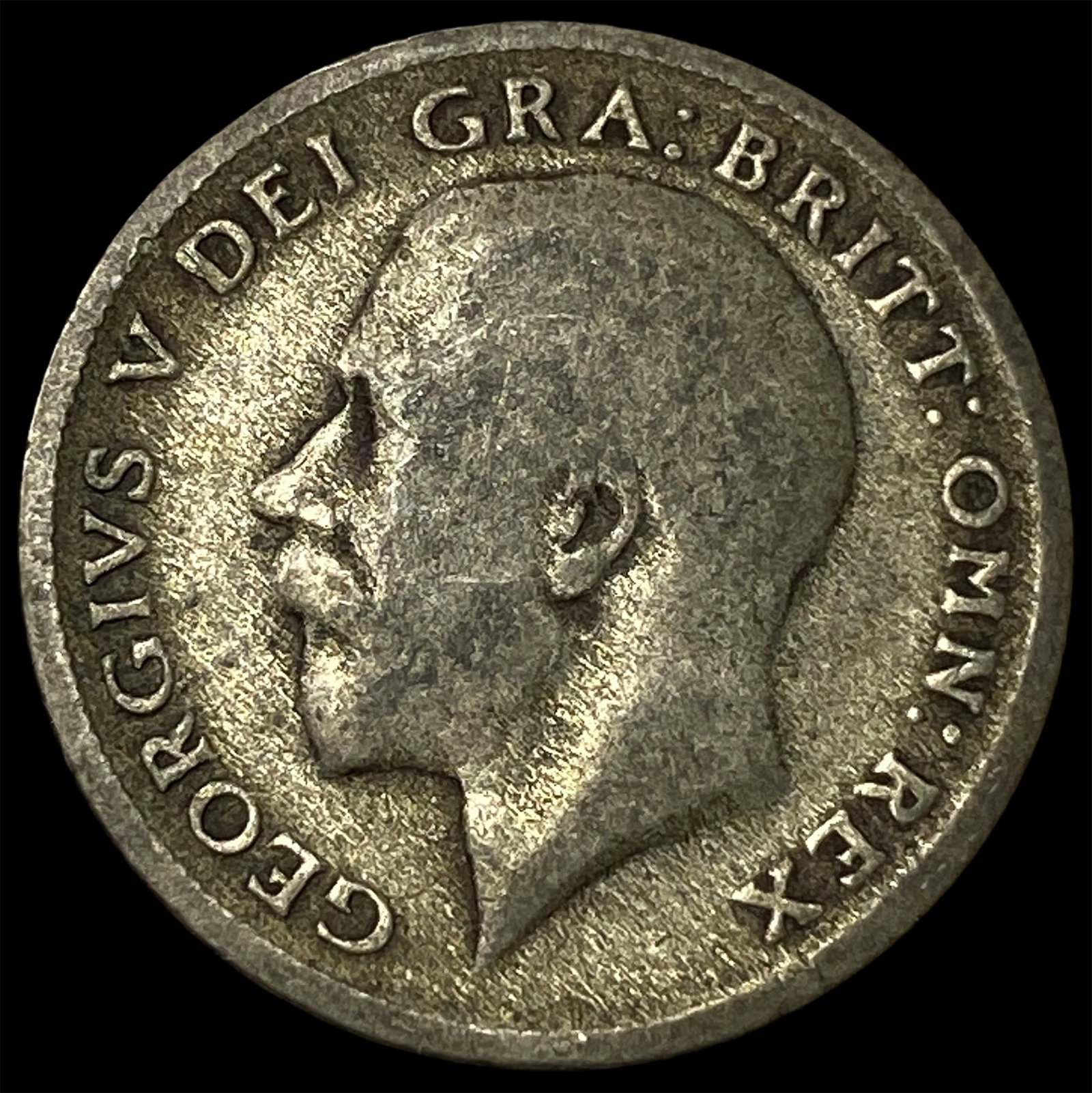 1921 Great Britain Silver 6 Pence: 1921 Great Britain Silver 6 Pence