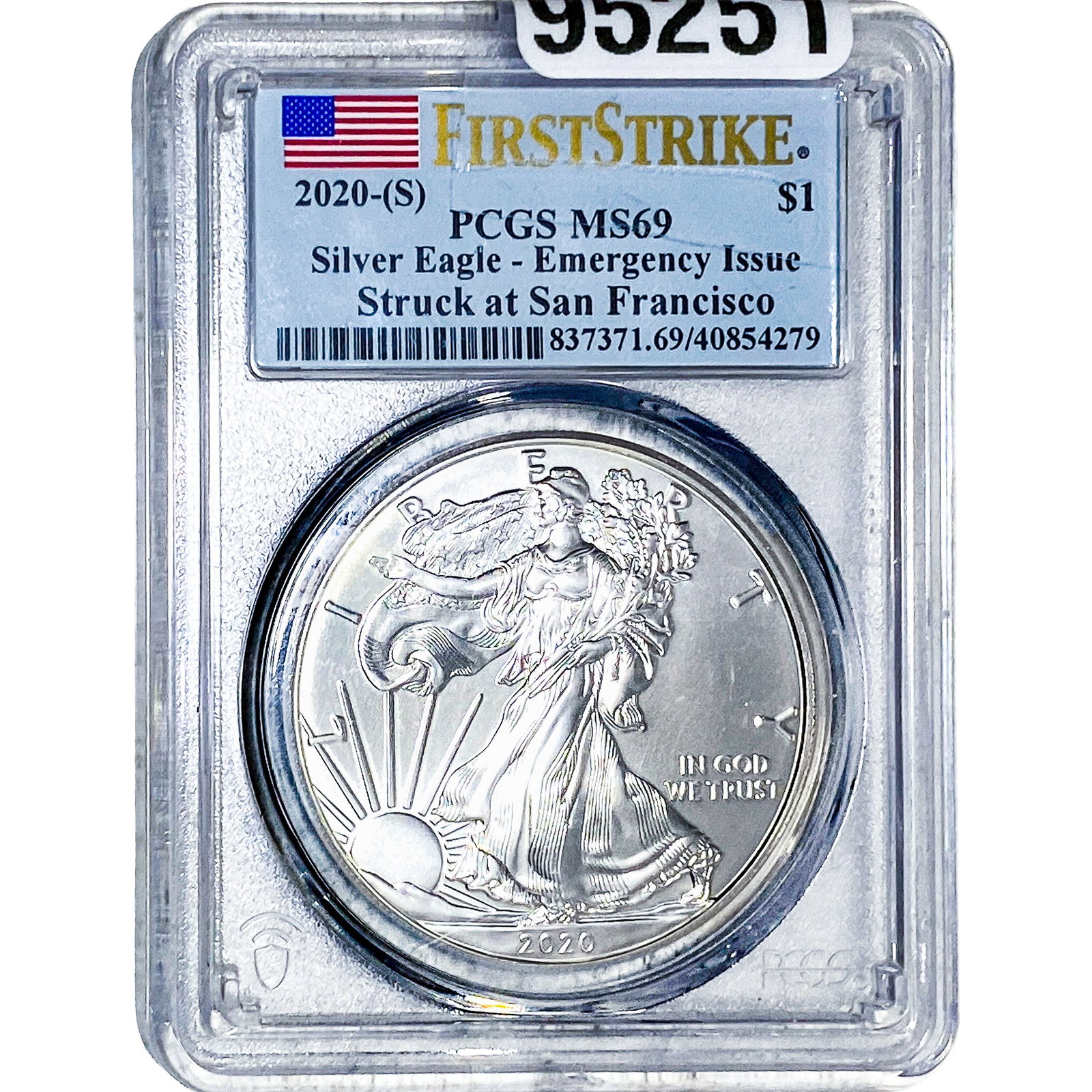 2020[S] Silver Eagle PCGS MS69 Emergancy Issue (1 of 2)
