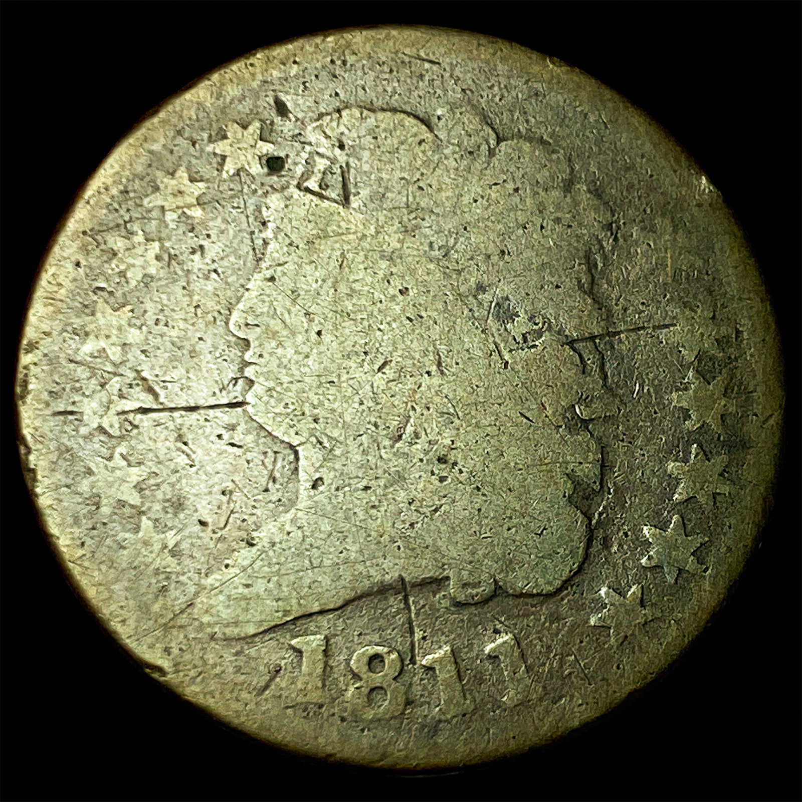 1811 Classic Head Half Cent LIGHTLY CIRCULATED: 1811 Classic Head Half Cent LIGHTLY CIRCULATED