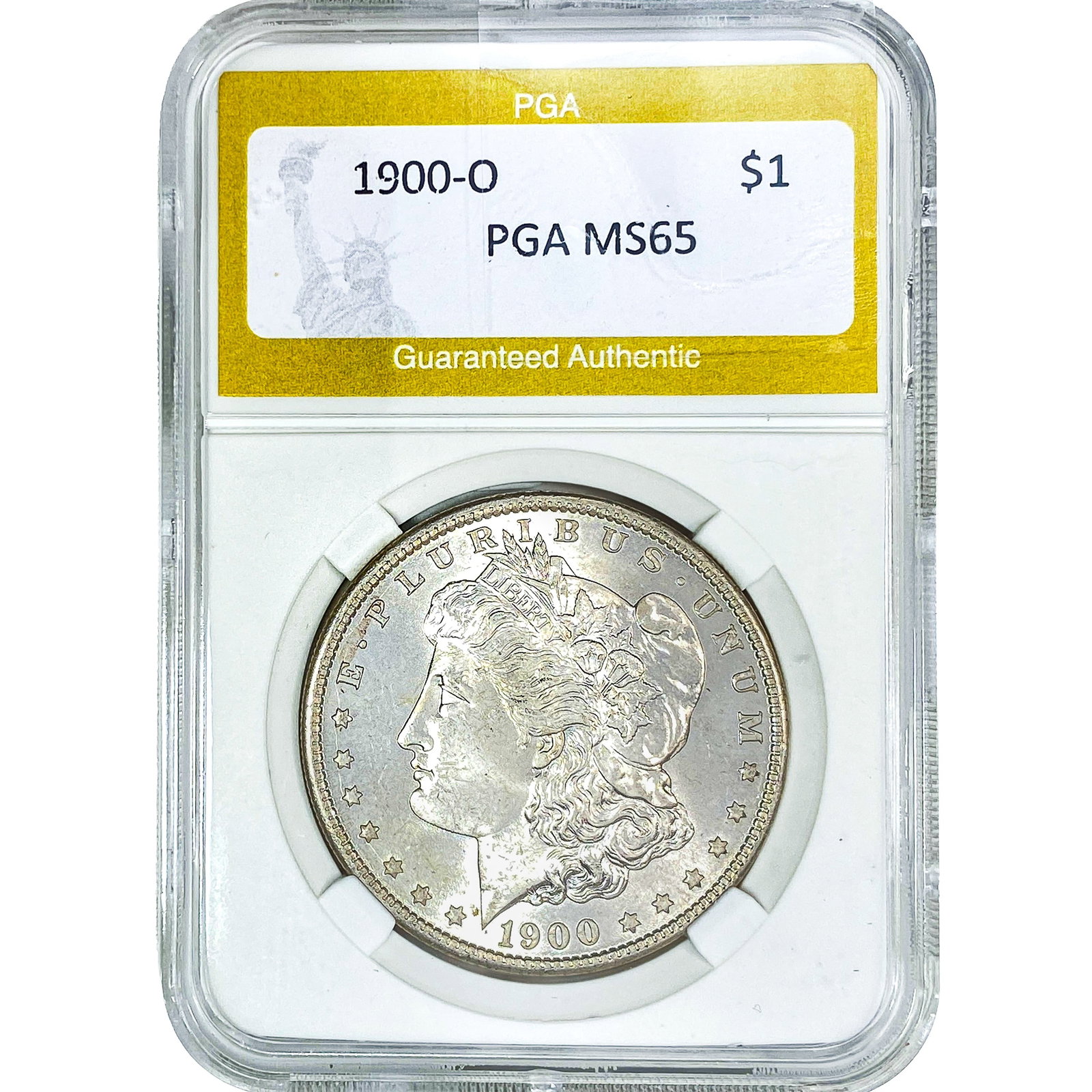 1900-O Morgan Silver Dollar PGA MS65: 1900-O Morgan Silver Dollar PGA MS65