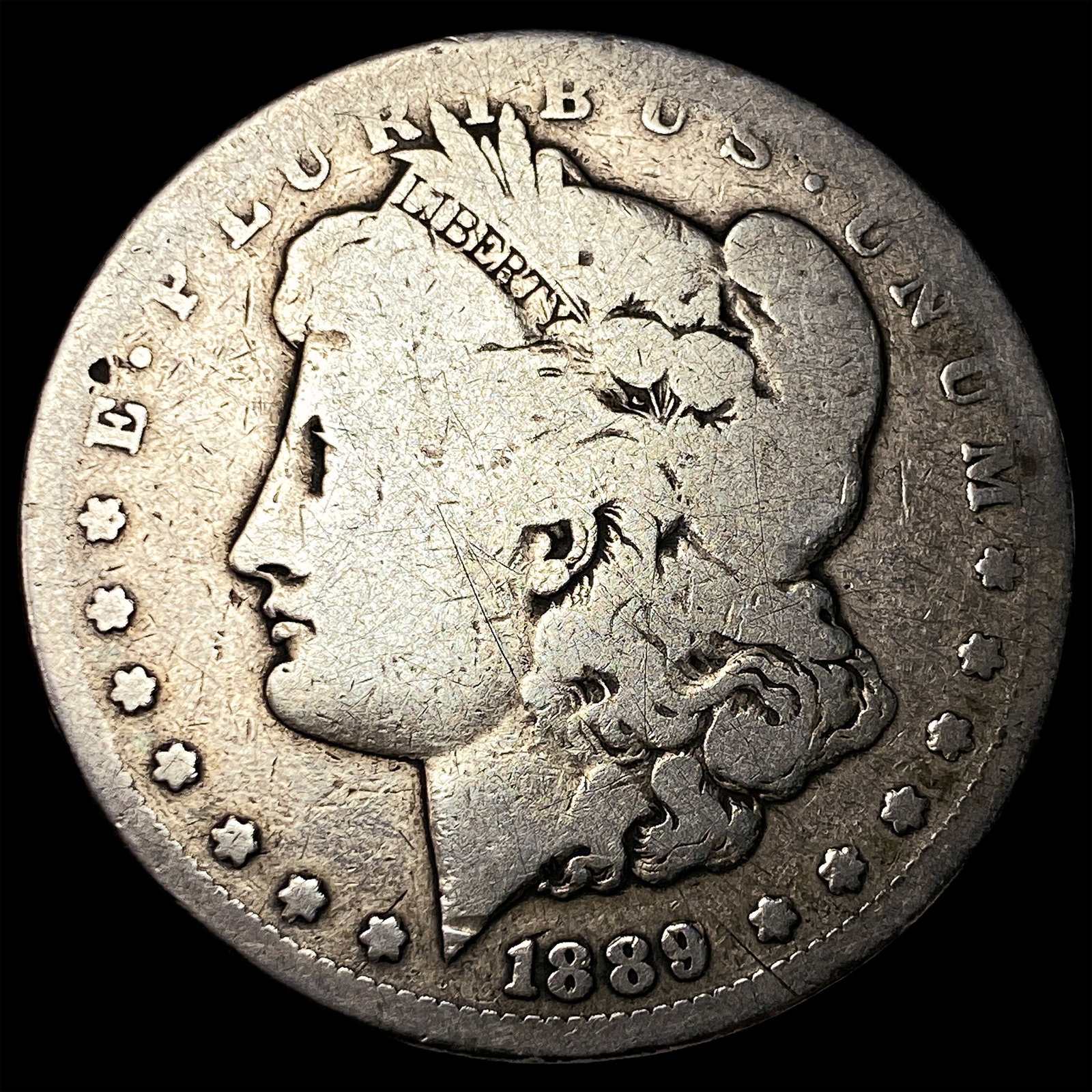 1889-CC Silver Morgan Dollar NICELY CIRCULATED: 1889-CC Silver Morgan Dollar NICELY CIRCULATED