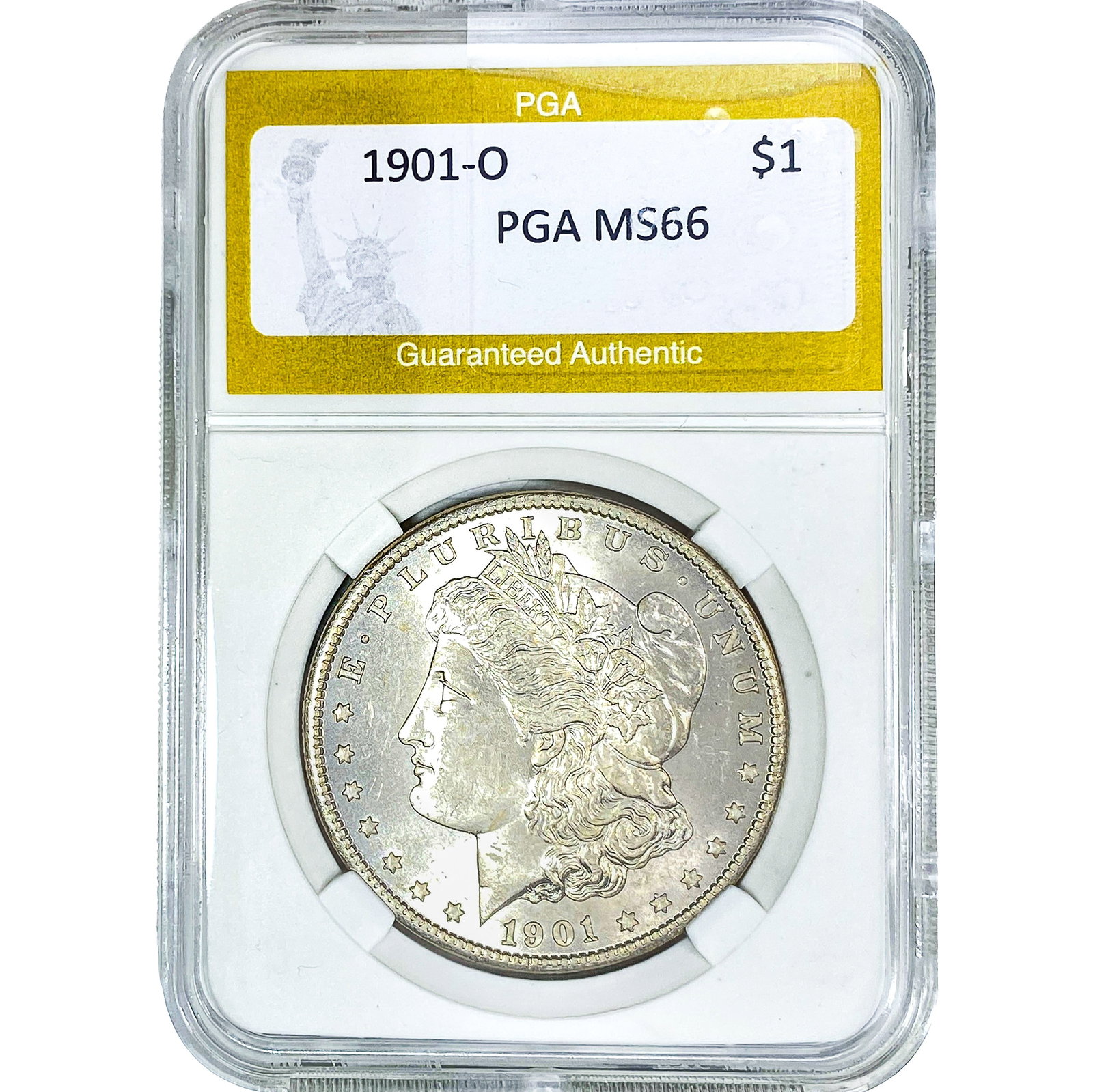 1901-O Morgan Silver Dollar PGA MS66: 1901-O Morgan Silver Dollar PGA MS66