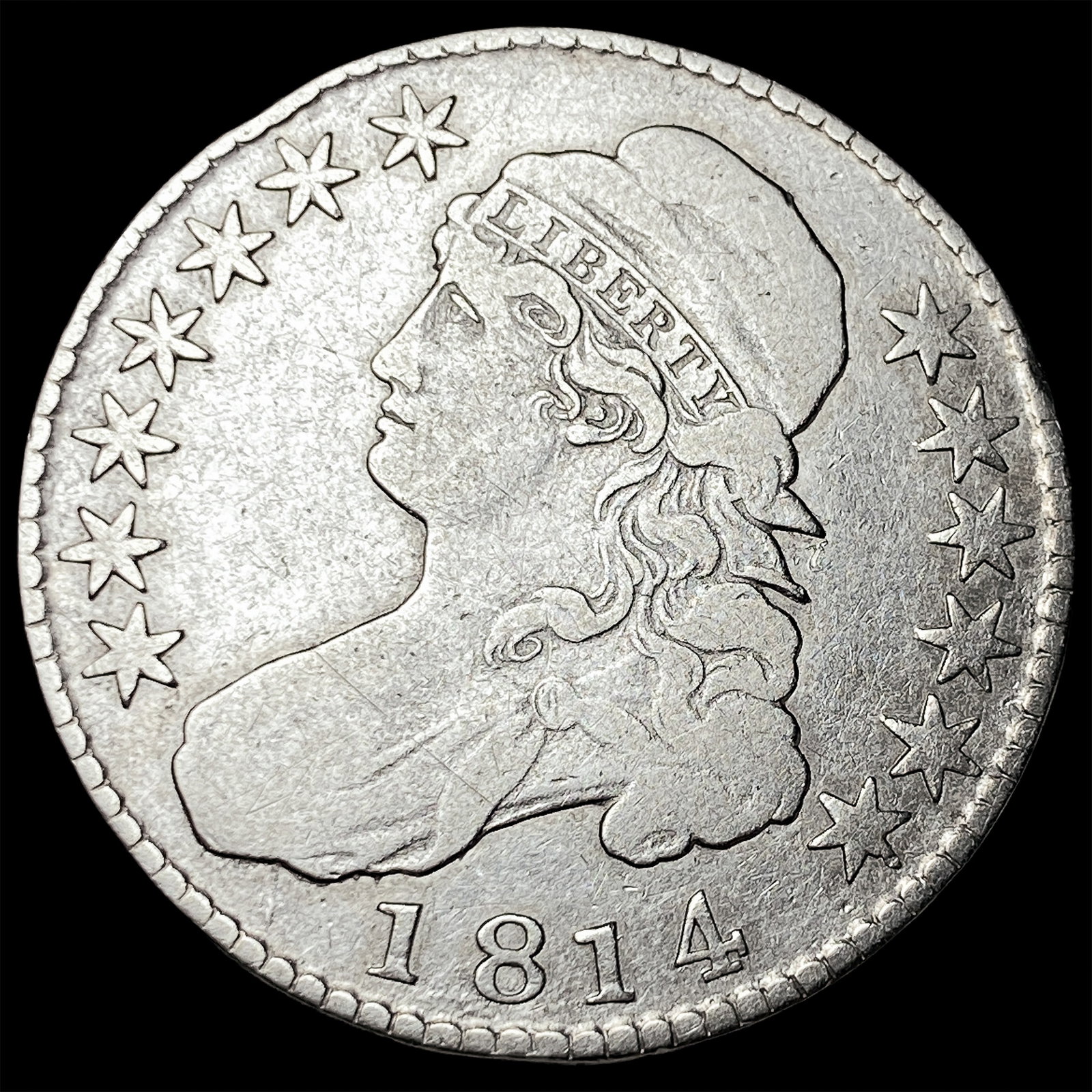 1814 Capped Bust Half Dollar LIGHTLY CIRCULATED (1 of 2)