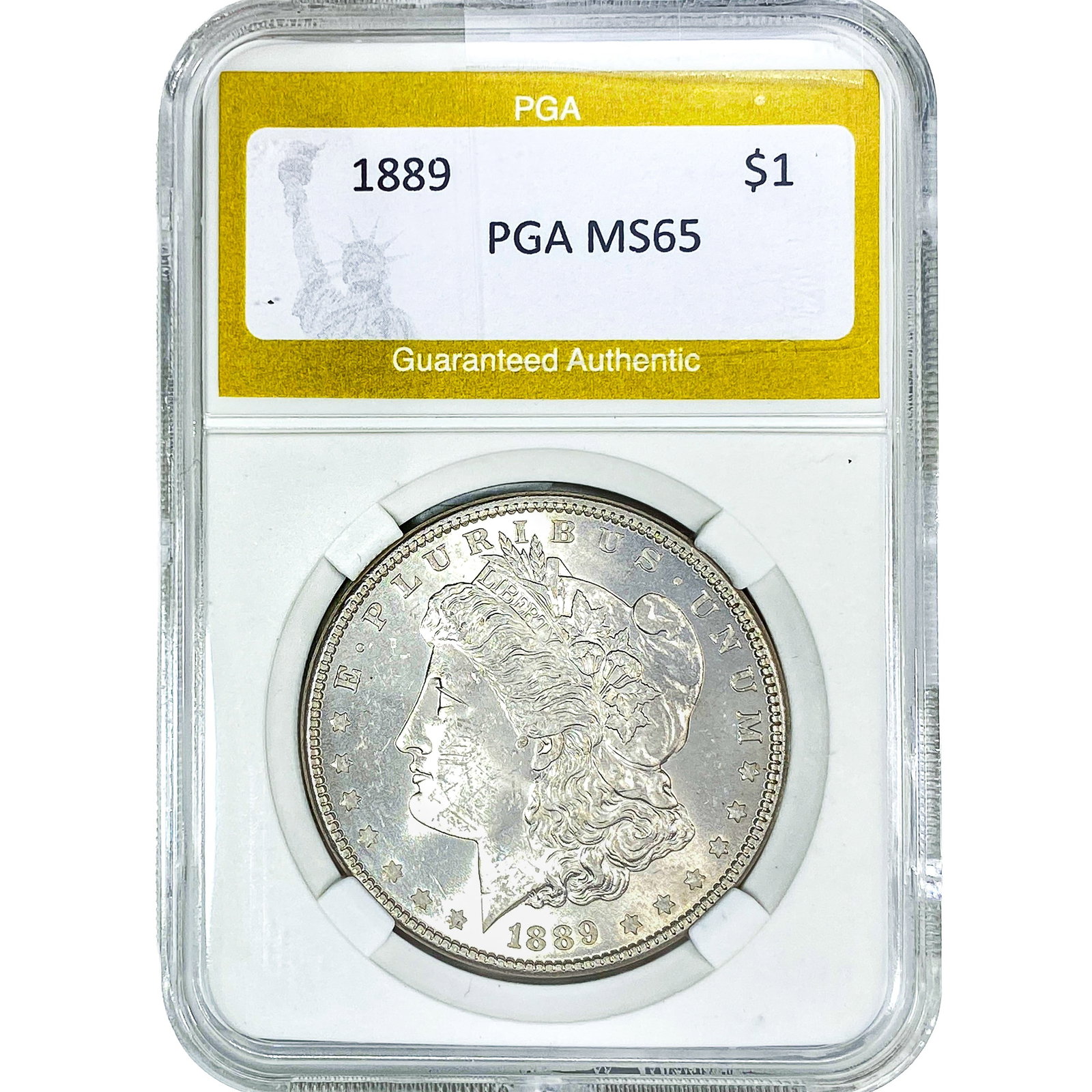 1889 Morgan Silver Dollar PGA MS65: 1889 Morgan Silver Dollar PGA MS65