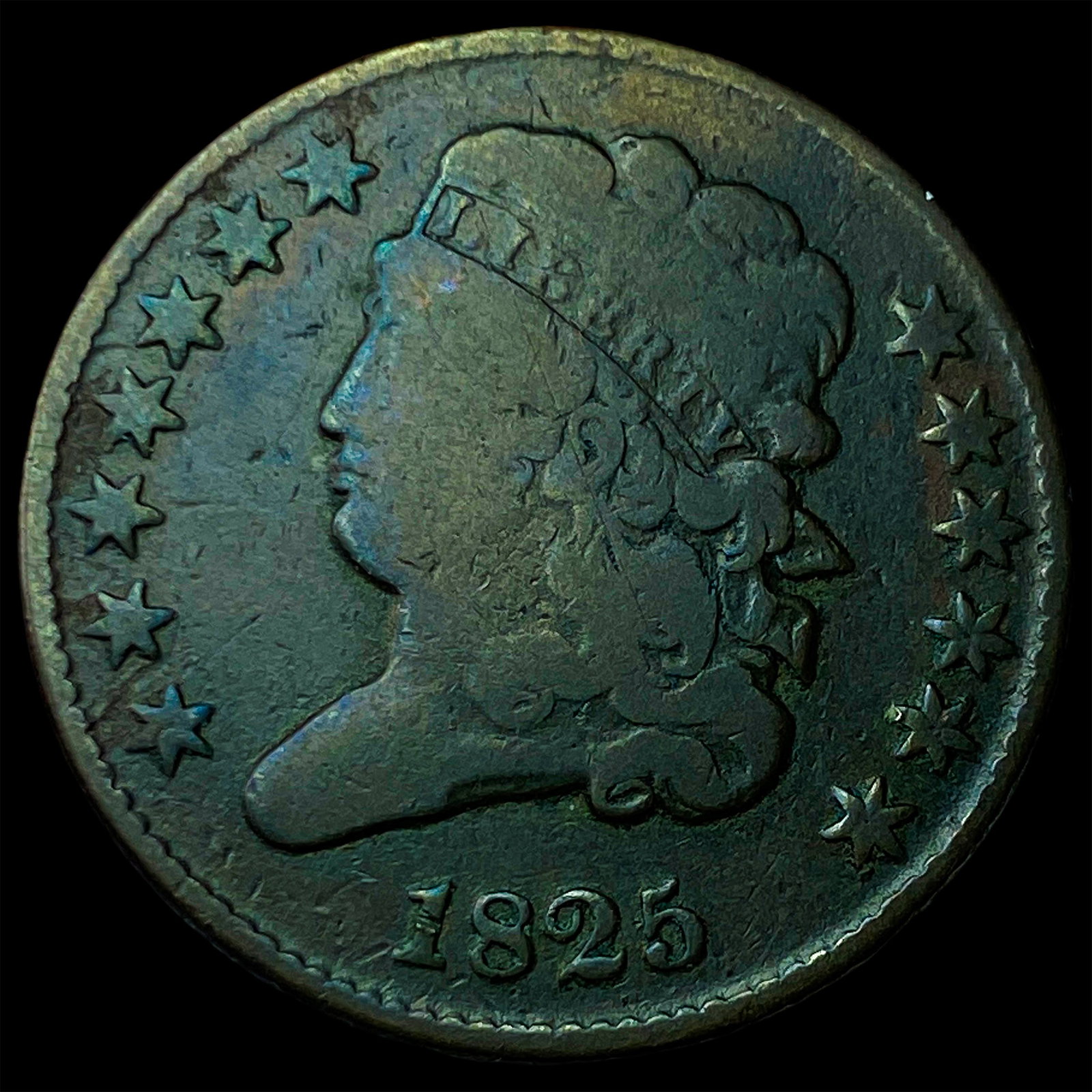 1825 Classic Half Cent LIGHTLY CIRCULATED: 1825 Classic Half Cent LIGHTLY CIRCULATED