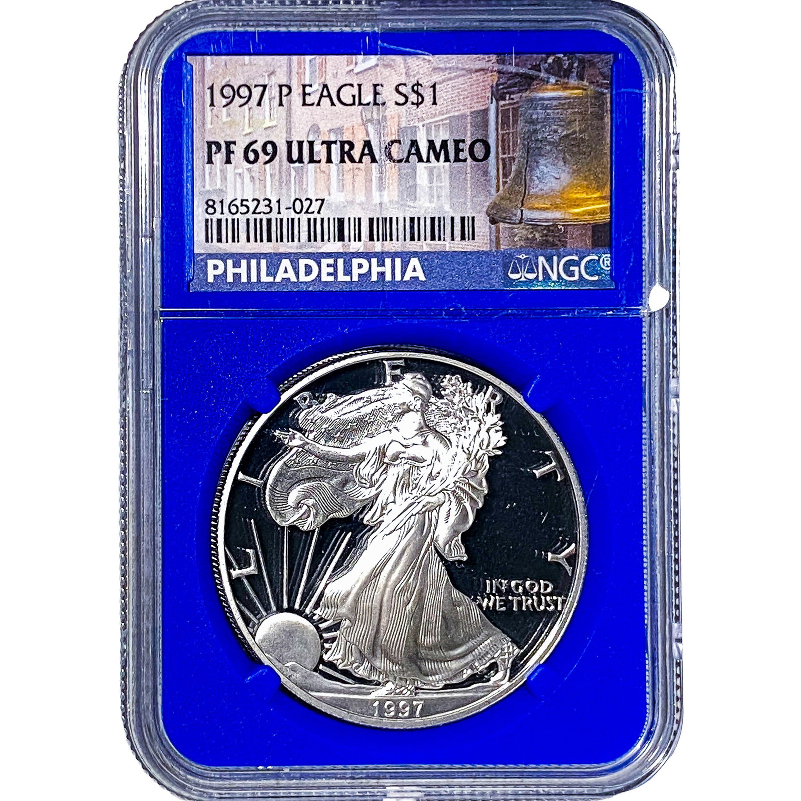 1997-P Silver Eagle NGC PF69 Ultra Cameo: 1997-P Silver Eagle NGC PF69 Ultra Cameo