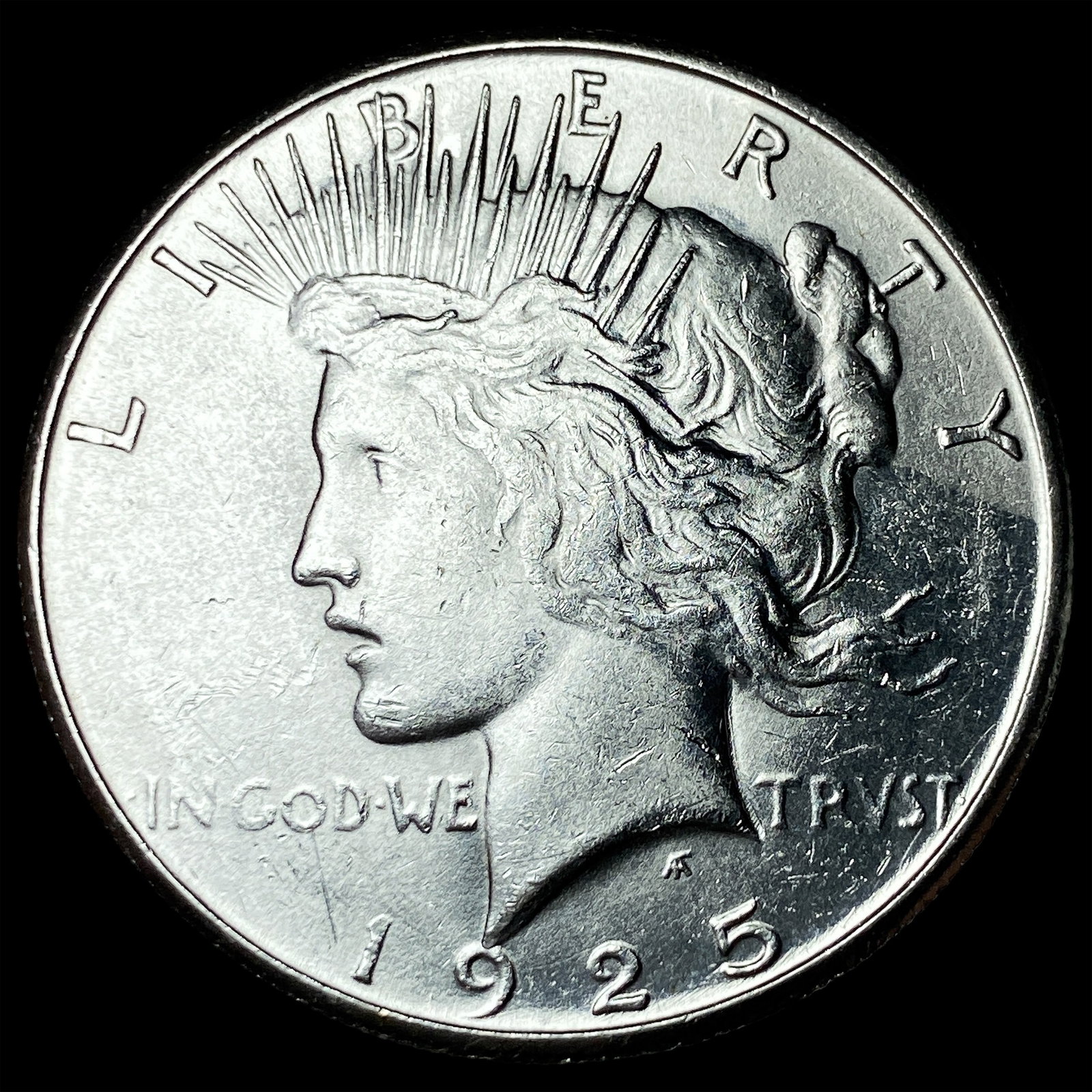 1925-S Silver Peace Dollar CHOICE BU: 1925-S Silver Peace Dollar CHOICE BU
