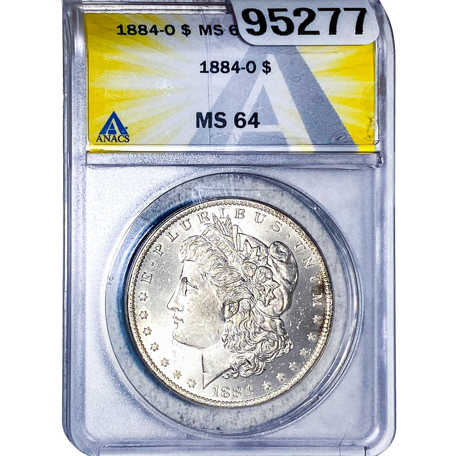 1884-O Morgan Silver Dollar ANACS MS64: 1884-O Morgan Silver Dollar ANACS MS64