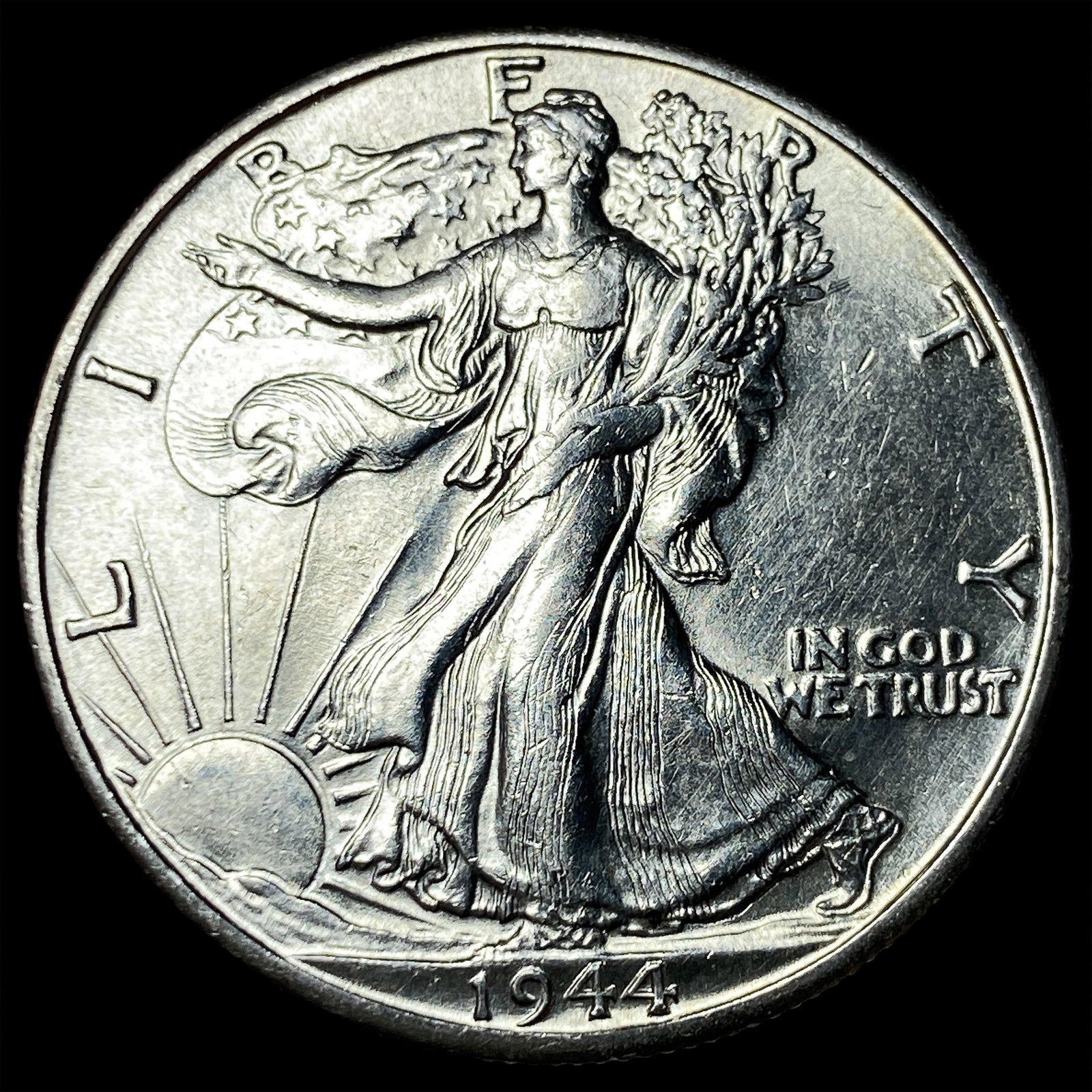 1944-D Silver Walking Liberty Half Dollar GEM BU: 1944-D Silver Walking Liberty Half Dollar GEM BU
