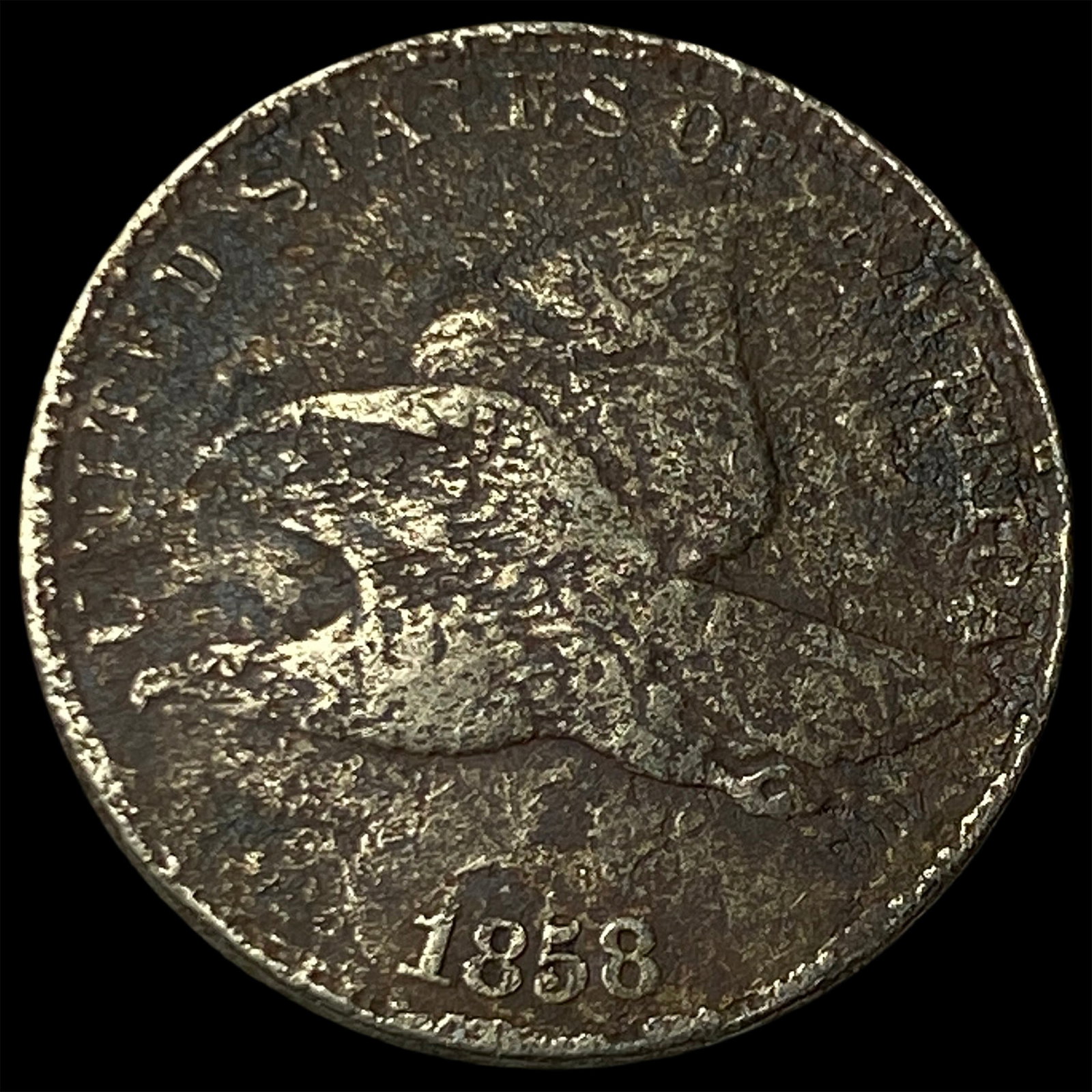 1858 Flying Eagle Cent NICELY CIRCULATED: 1858 Flying Eagle Cent NICELY CIRCULATED