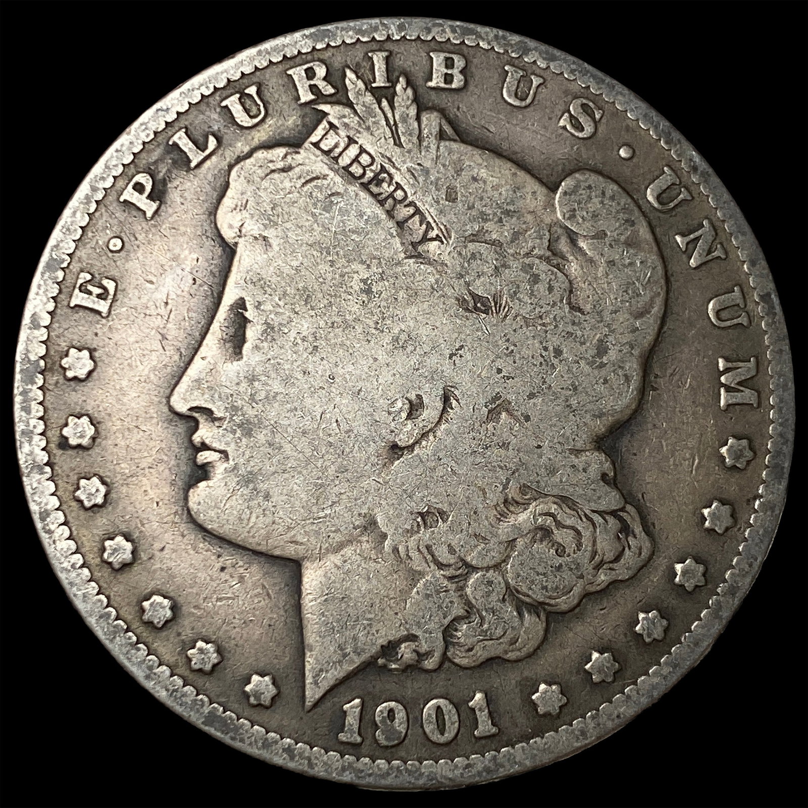 1901-S Silver Morgan Dollar NICELY CIRCULATED: 1901-S Silver Morgan Dollar NICELY CIRCULATED
