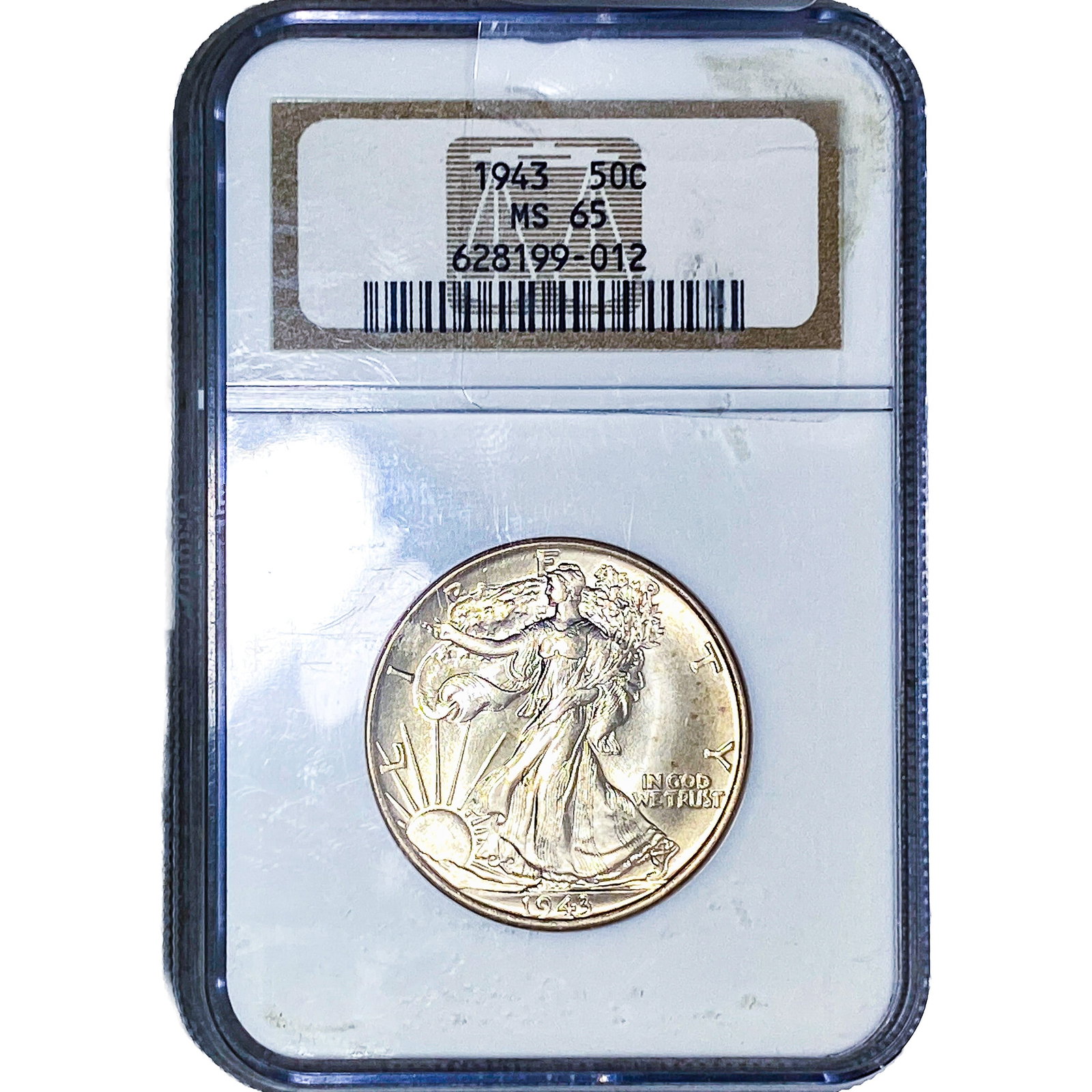 1943 Walking Liberty Half Dollar NGC MS65: 1943 Walking Liberty Half Dollar NGC MS65