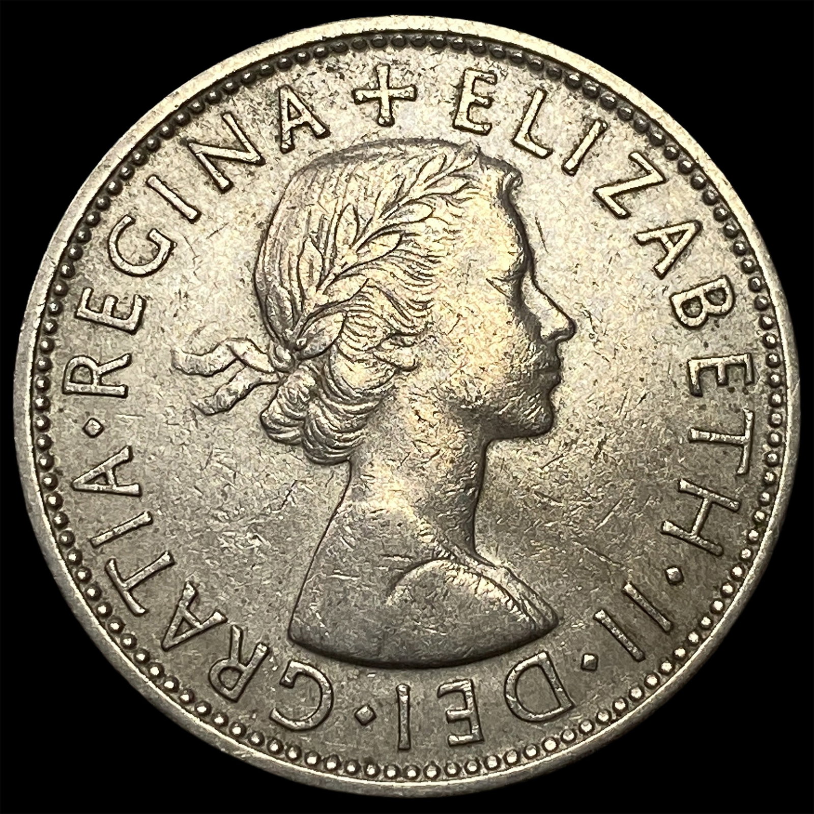1958 Great Britain Copper Nickel Half Crown: 1958 Great Britain Copper Nickel Half Crown
