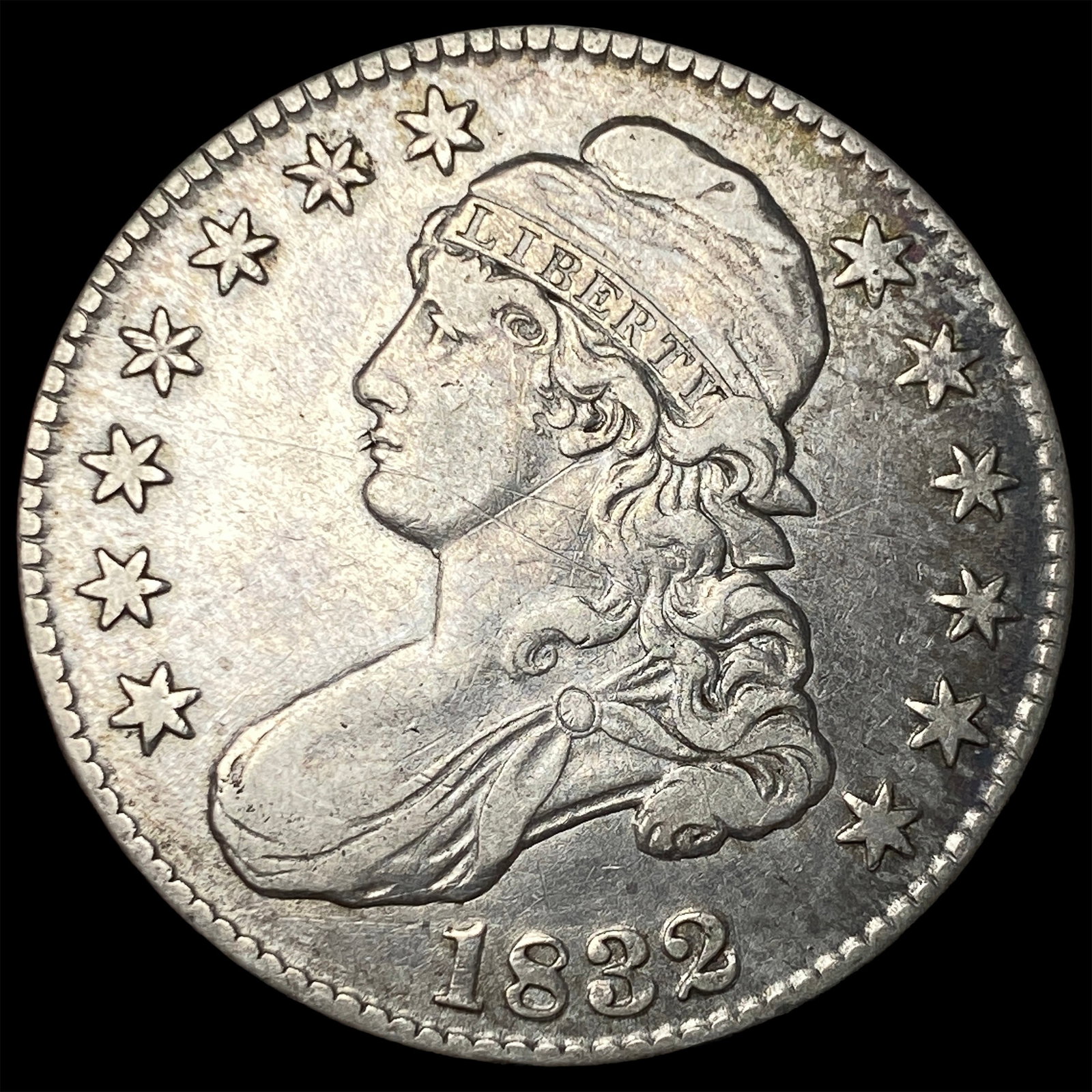 1832 Capped Bust Half Dollar NEARLY UNCIRCULATED (1 of 2)