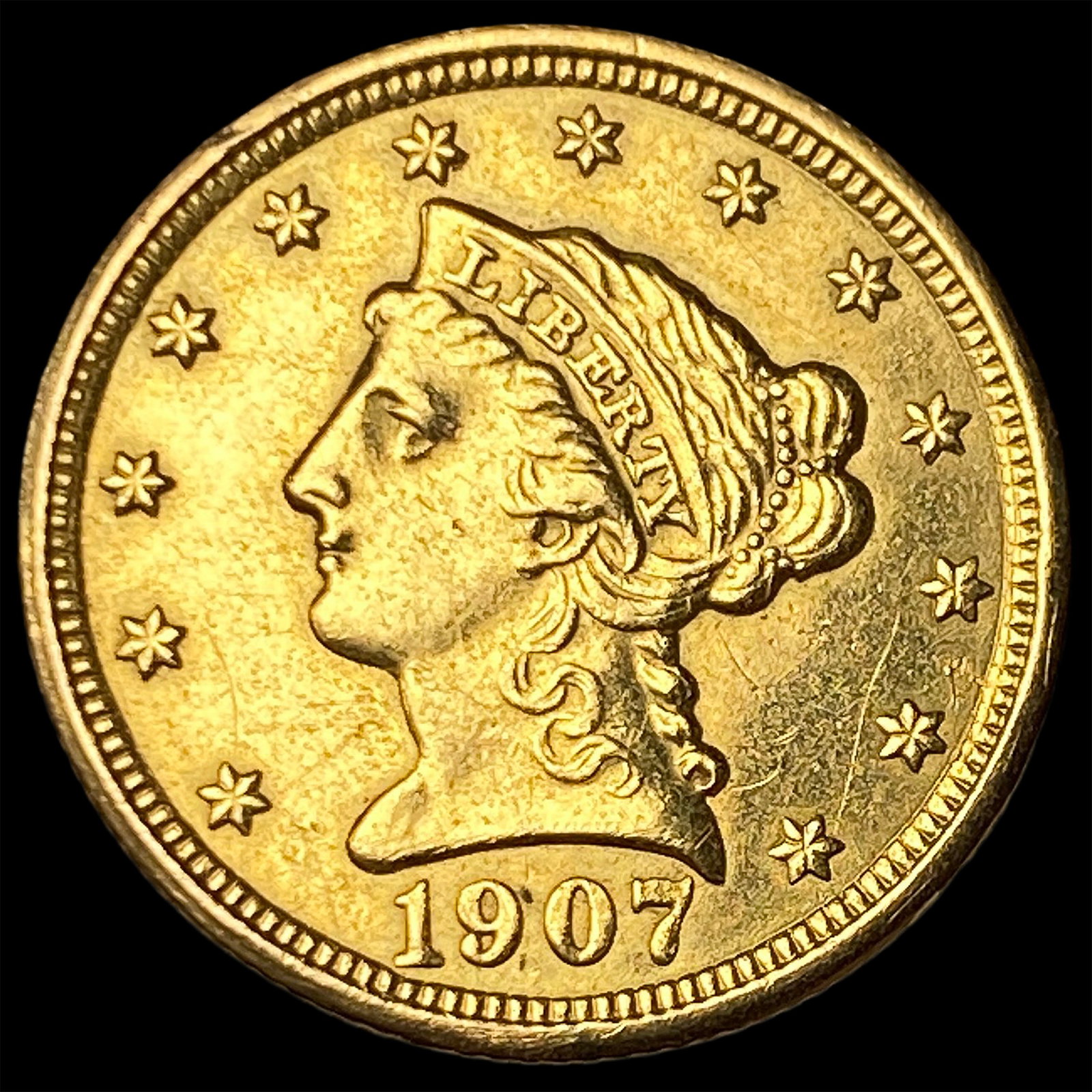 1907 Liberty Head Gold $2.5 Quarter Eagle HIGH GRADE: 1907 Liberty Head Gold $2.5 Quarter Eagle HIGH GRADE