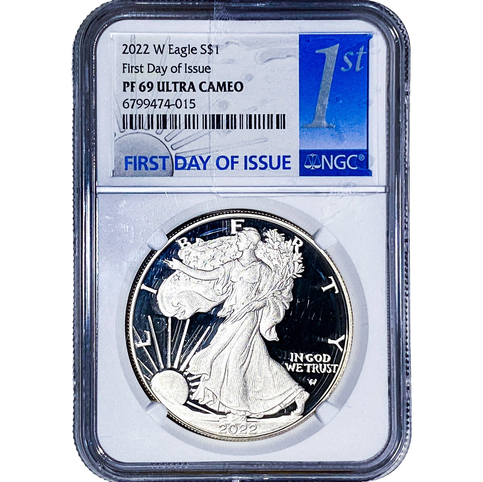2022-W Silver Eagle NGC PF69 Ultra Cameo: 2022-W Silver Eagle NGC PF69 Ultra Cameo