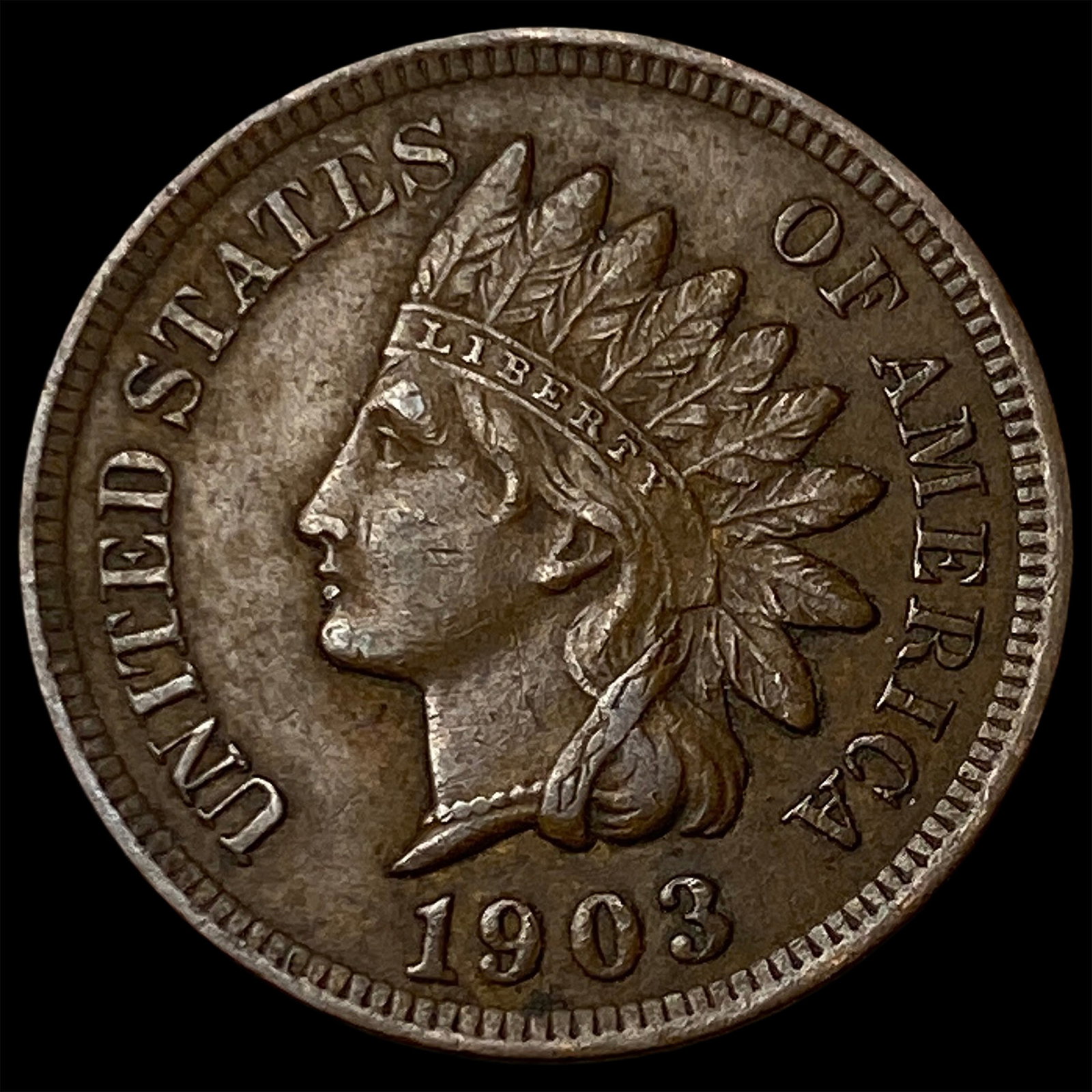 1903 Indian Head Cent CLOSELY UNCIRCULATED: 1903 Indian Head Cent CLOSELY UNCIRCULATED
