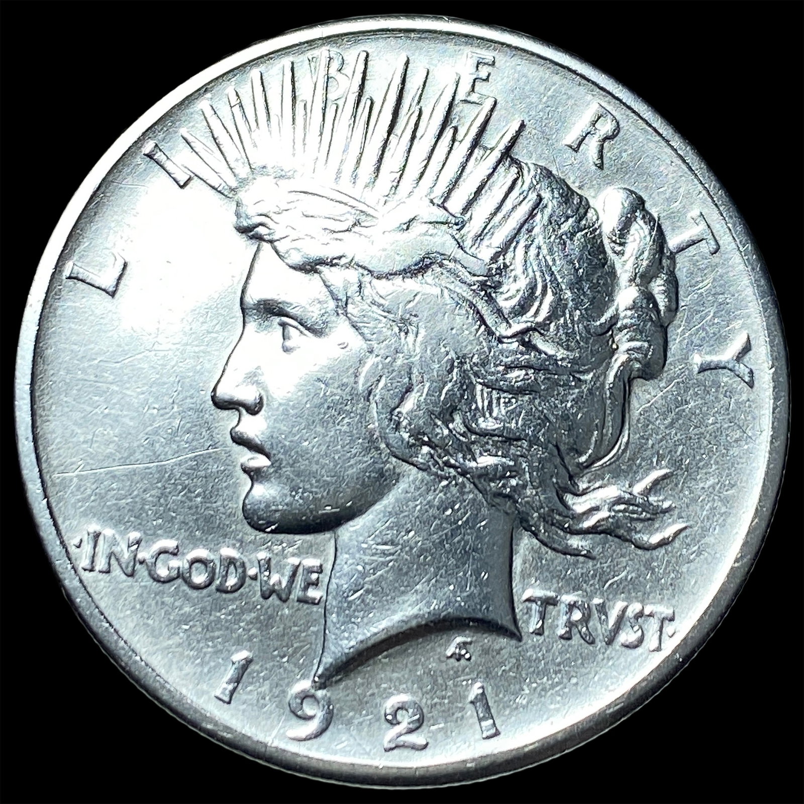 1921 Silver Peace Dollar CLOSELY UNCIRCULATED: 1921 Silver Peace Dollar CLOSELY UNCIRCULATED