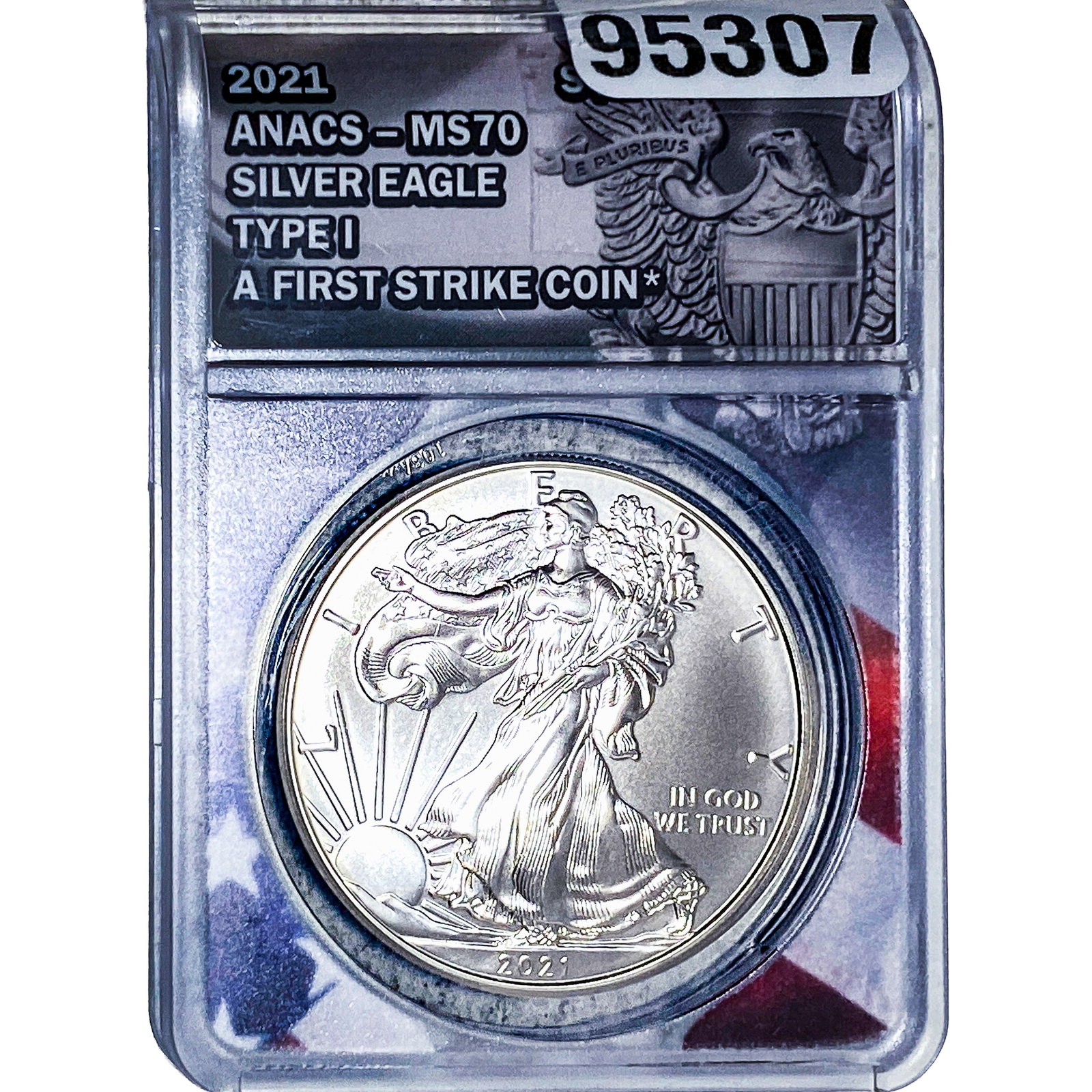 2021 Silver Eagle ANACS MS70 Type 1: 2021 Silver Eagle ANACS MS70 Type 1