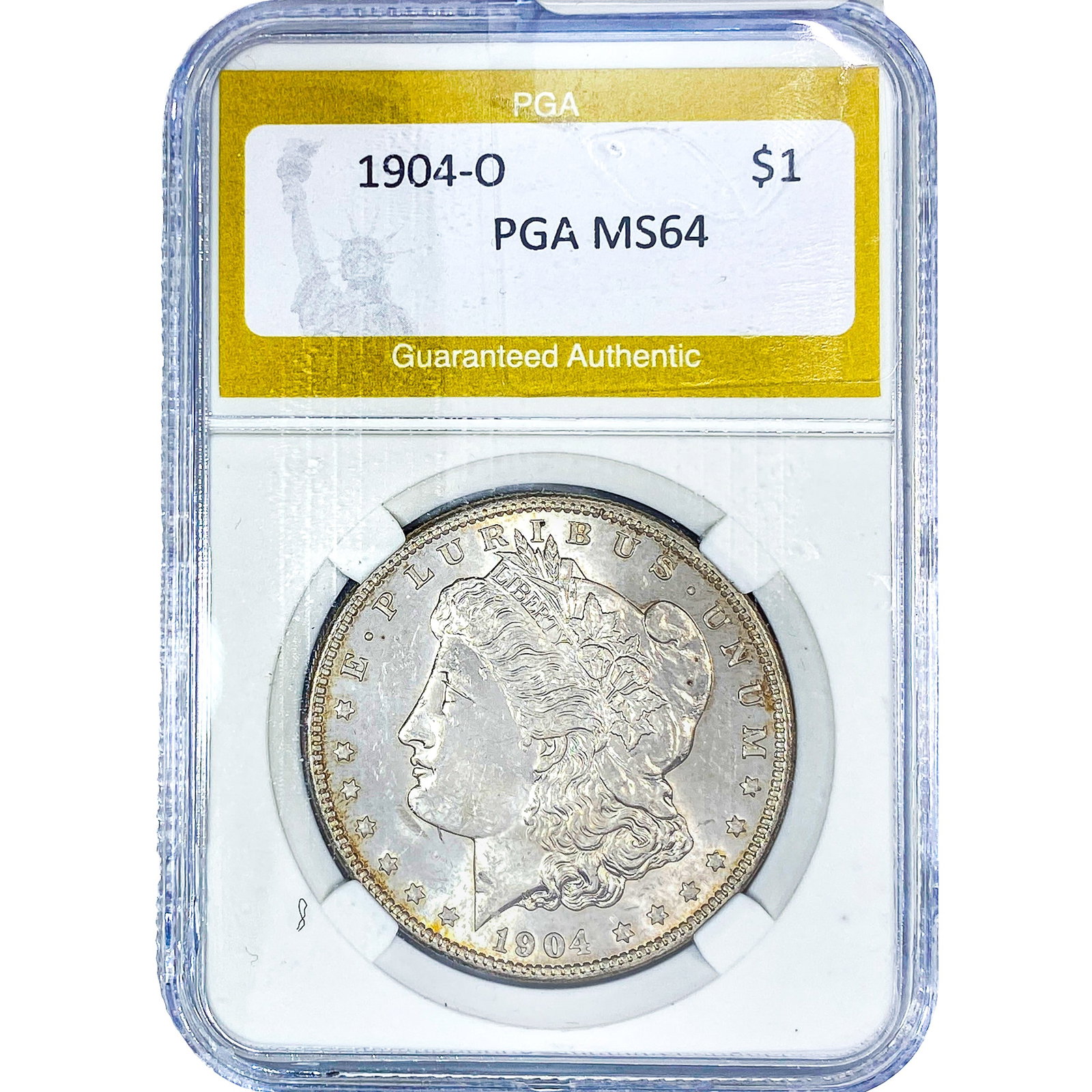 1904-O Morgan Silver Dollar PGA MS64: 1904-O Morgan Silver Dollar PGA MS64