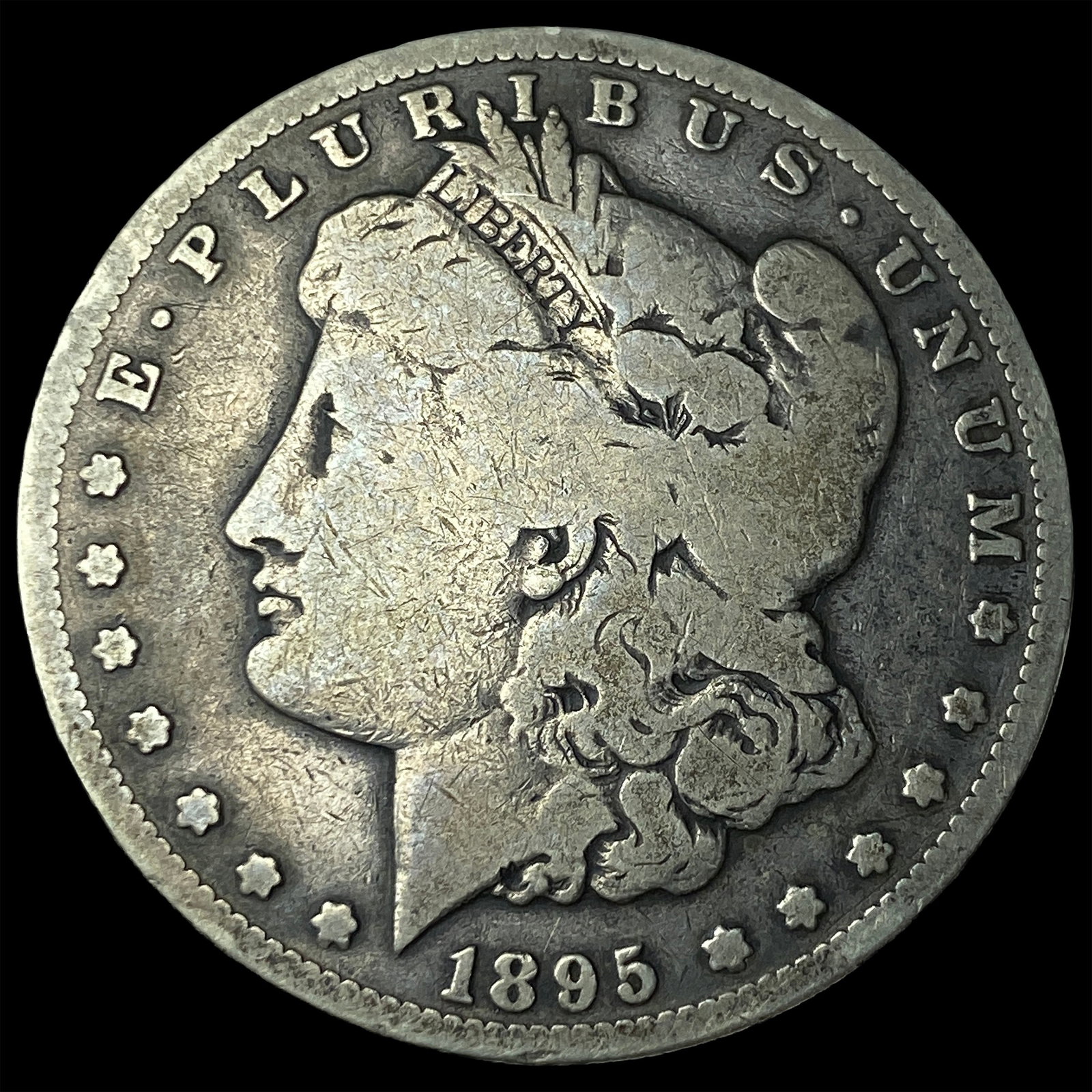 1895-S Silver Morgan Dollar NICELY CIRCULATED: 1895-S Silver Morgan Dollar NICELY CIRCULATED