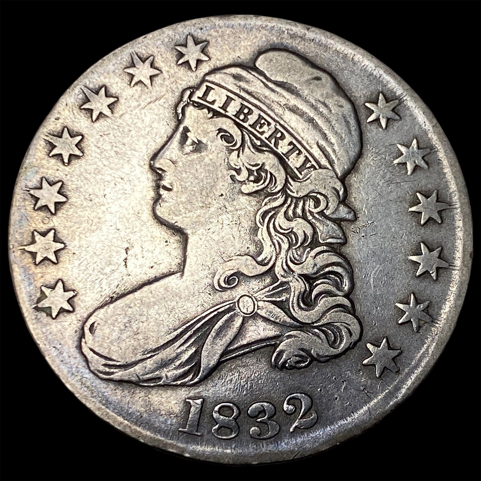 1832 Capped Bust Half Dollar NEARLY UNCIRCULATED (1 of 2)